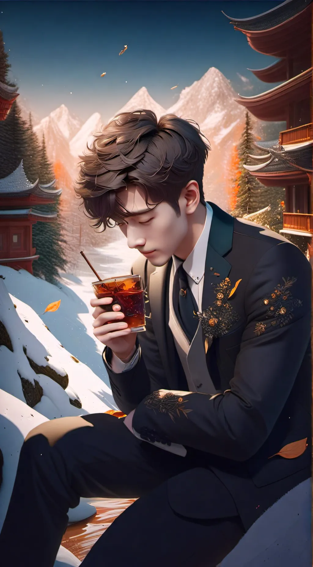 ai character: A MAN background