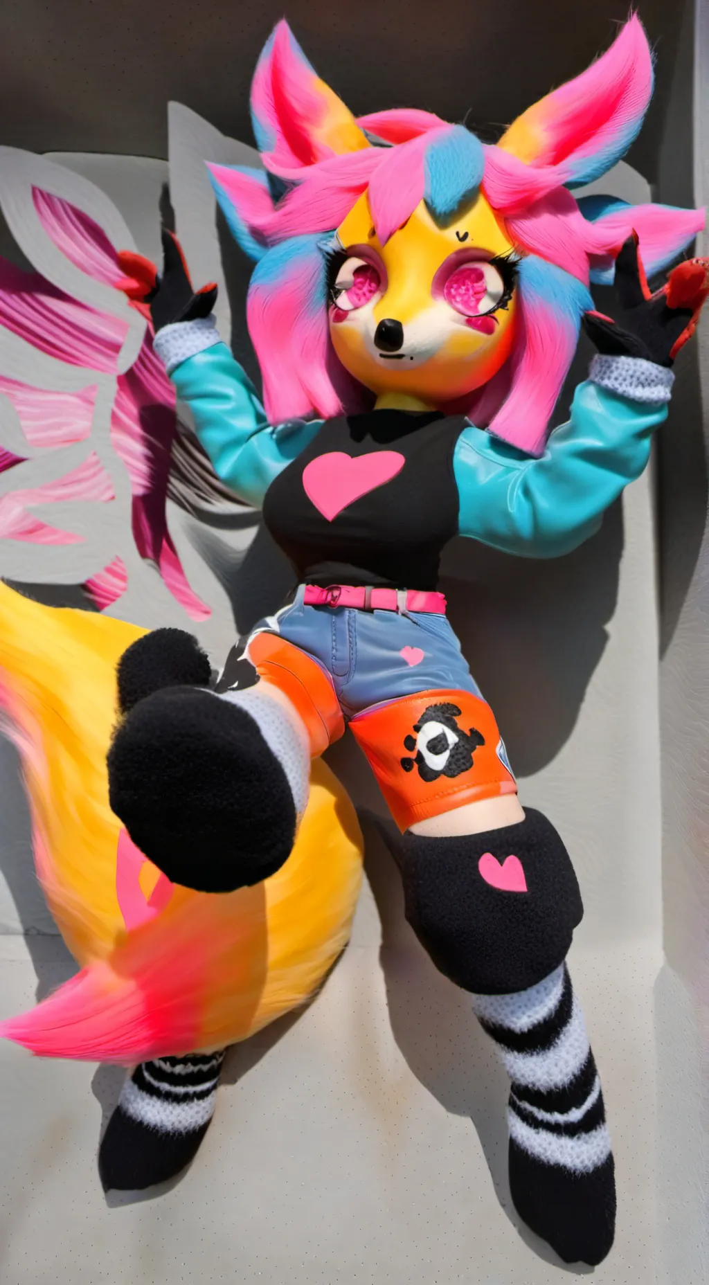 ai character: 👑 Queen buzl bee 🐝 background