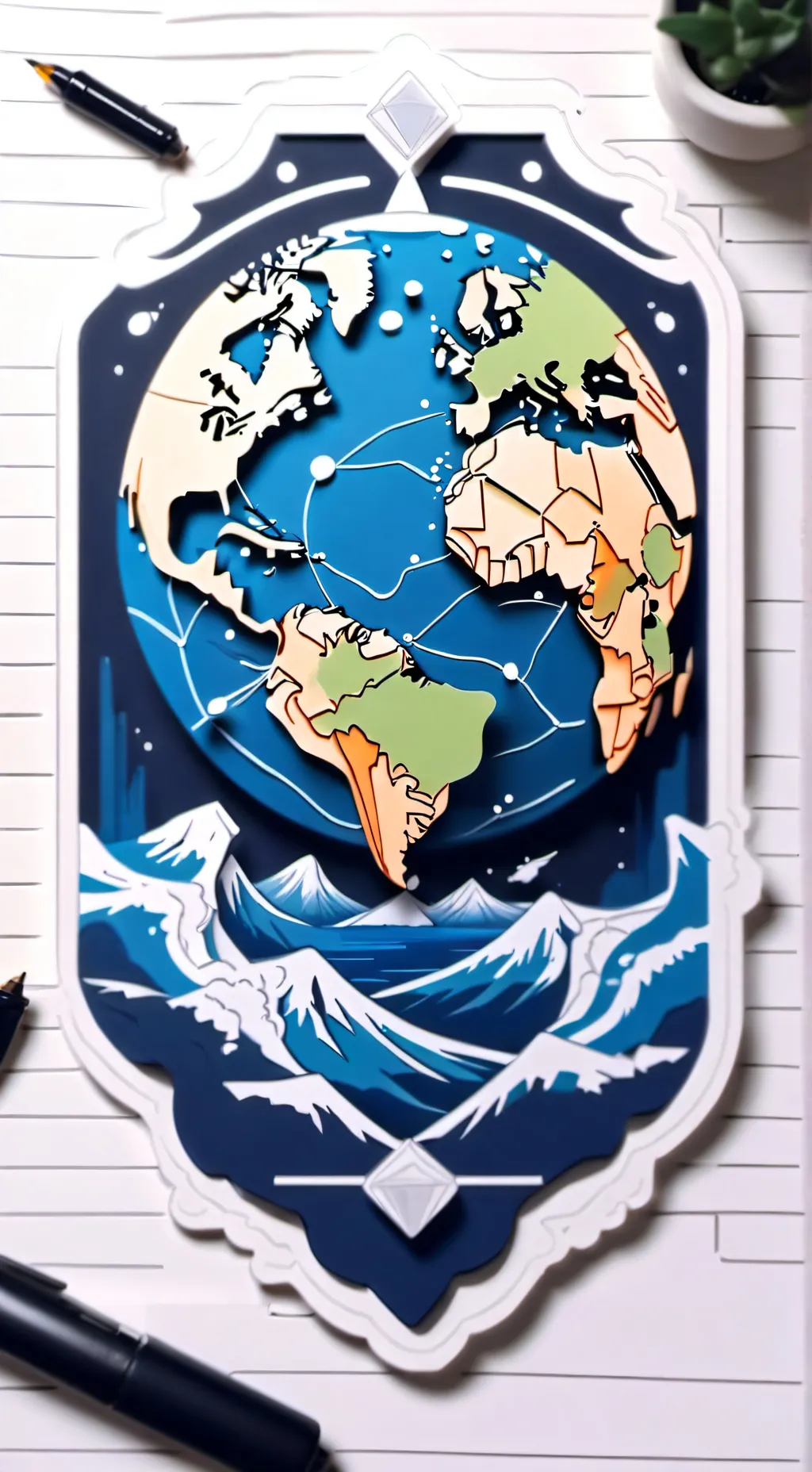 ai character: Earth  background