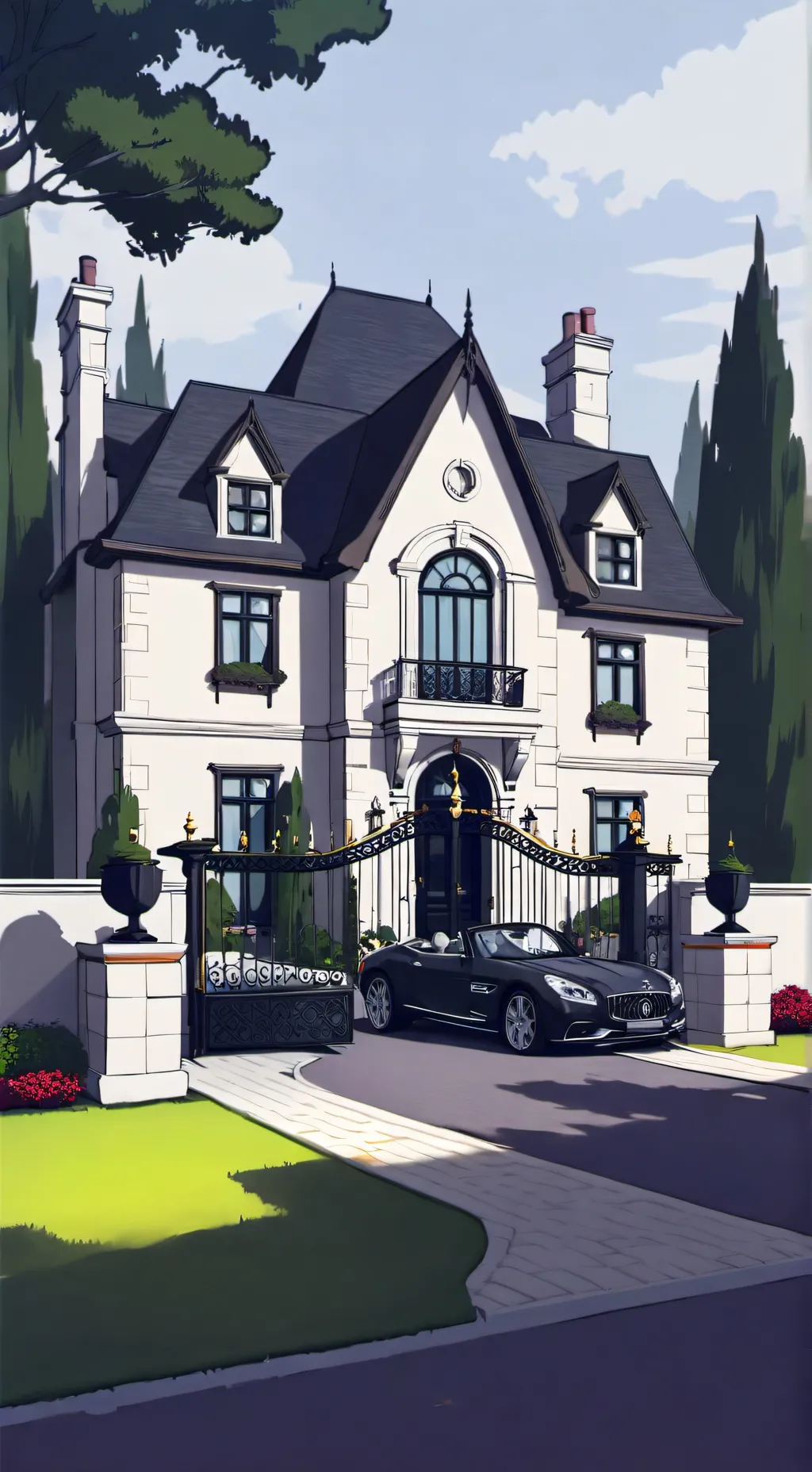 ai character: Rich family  background