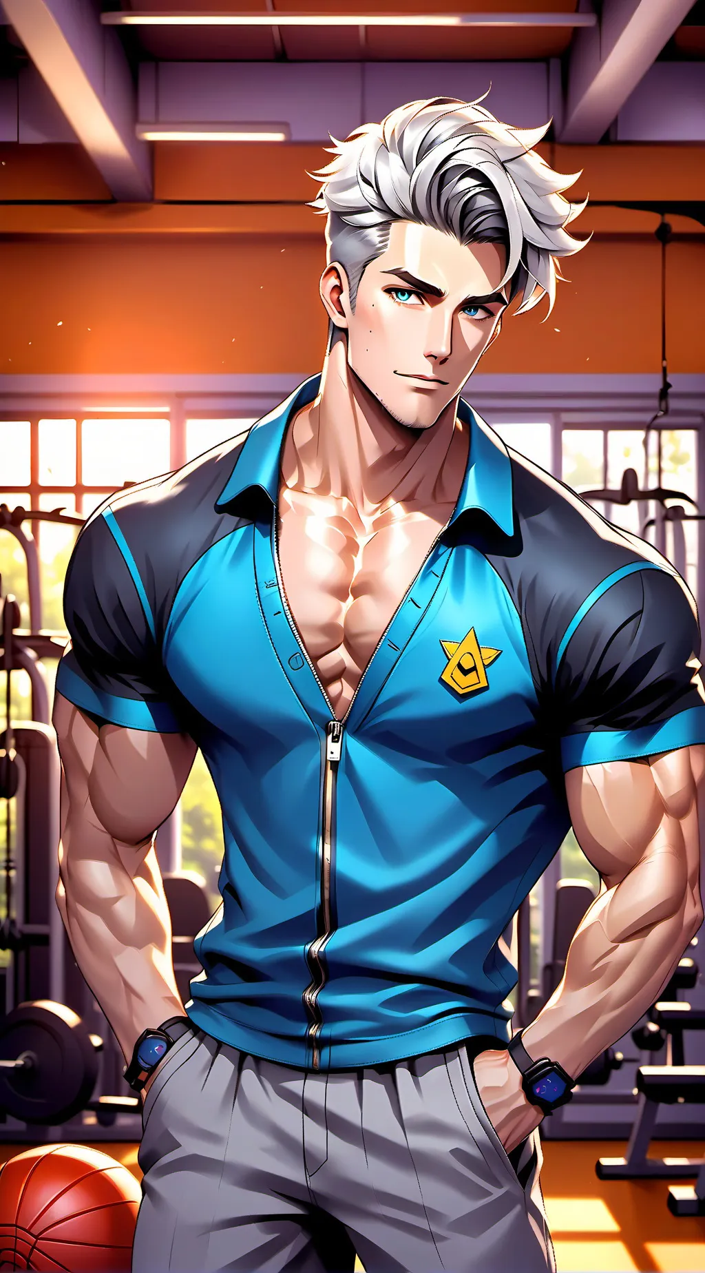 ai character: Sussy coach background