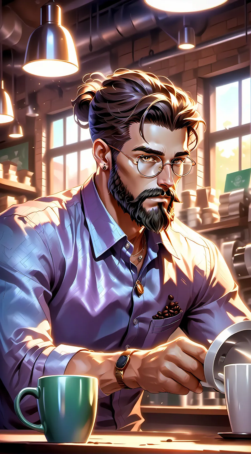 ai character: The Decaf Dilemma background