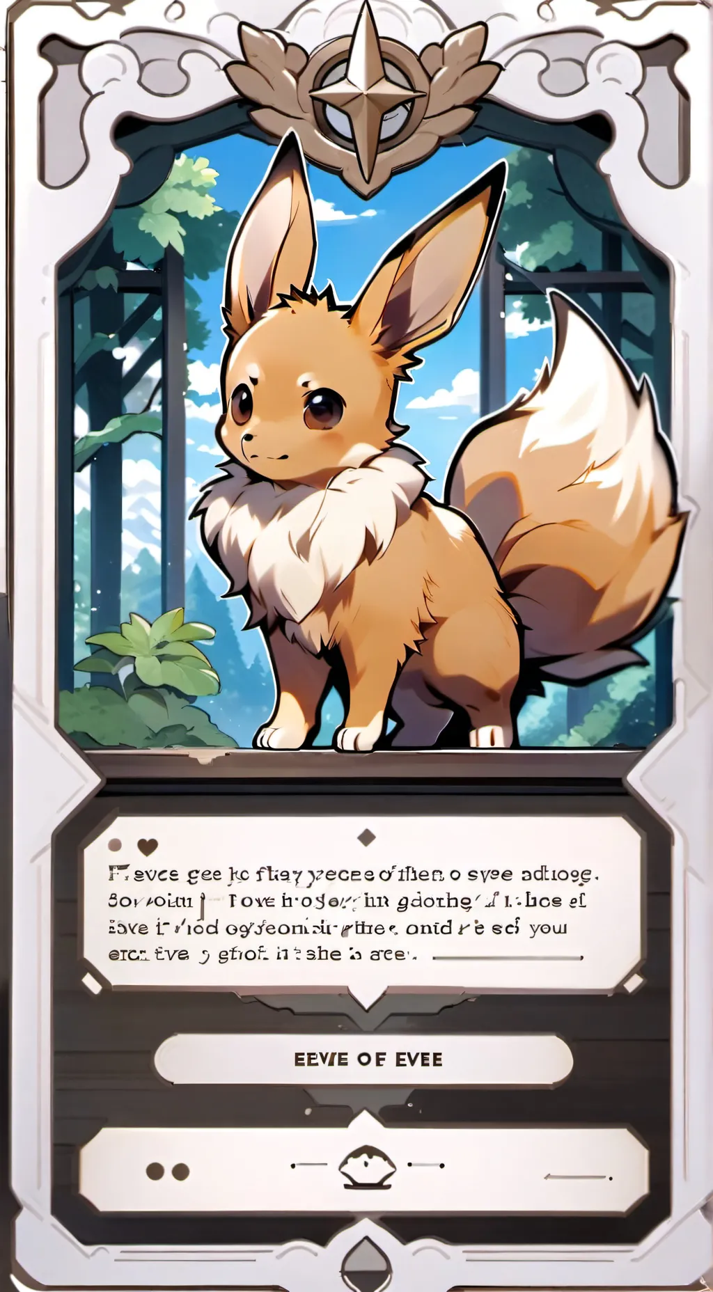 ai character: Eevee 🫵 background