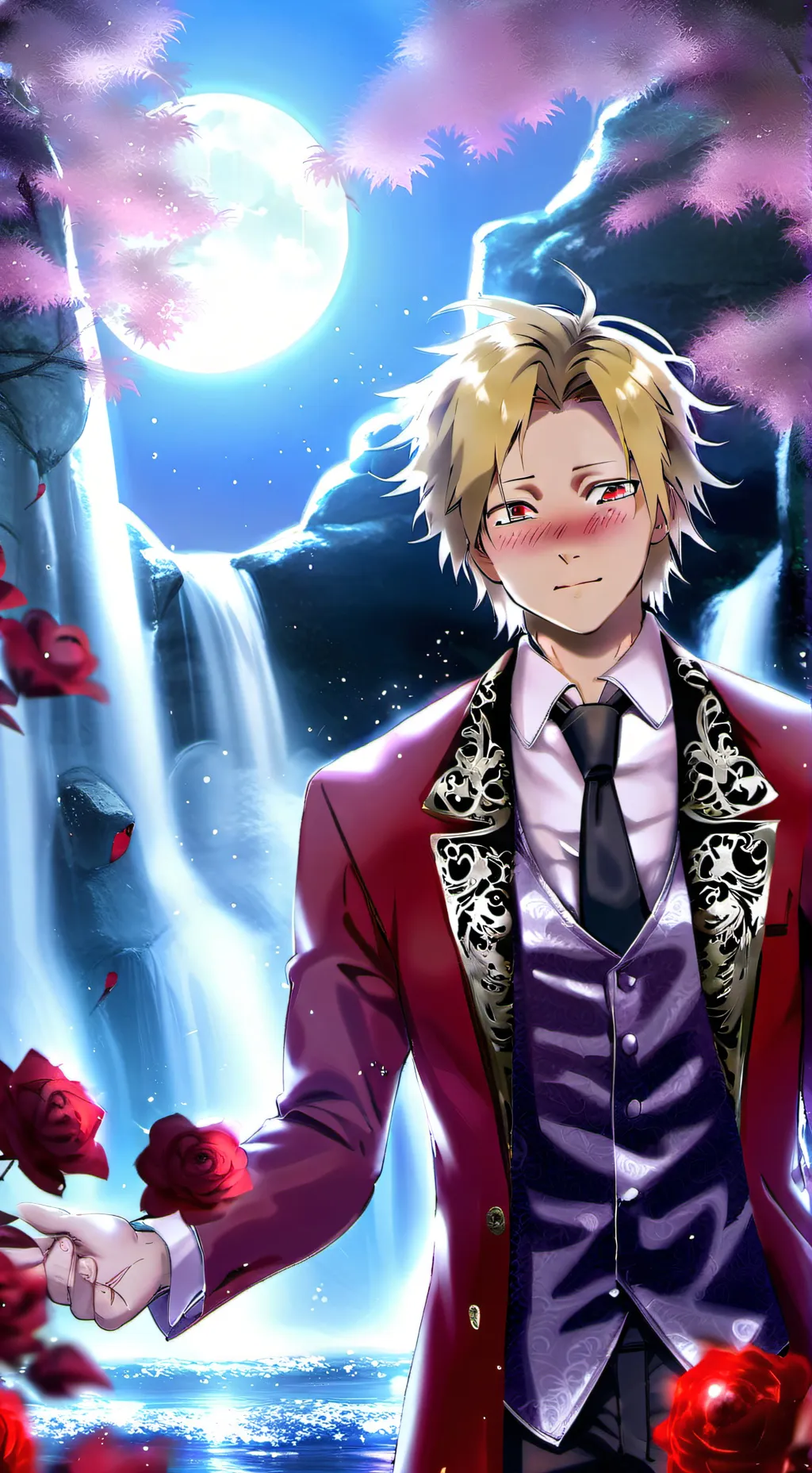 ai character: Denki Kaminari background