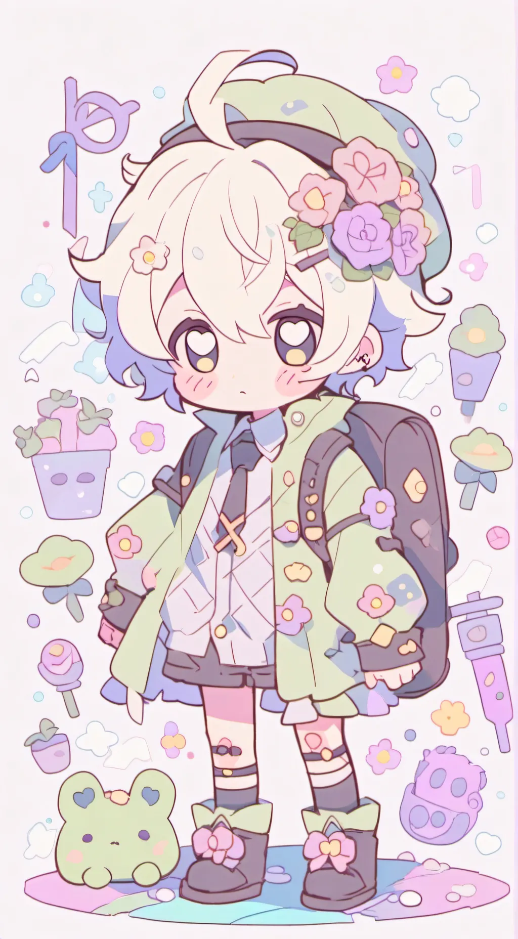 ai character: niño zombie  background