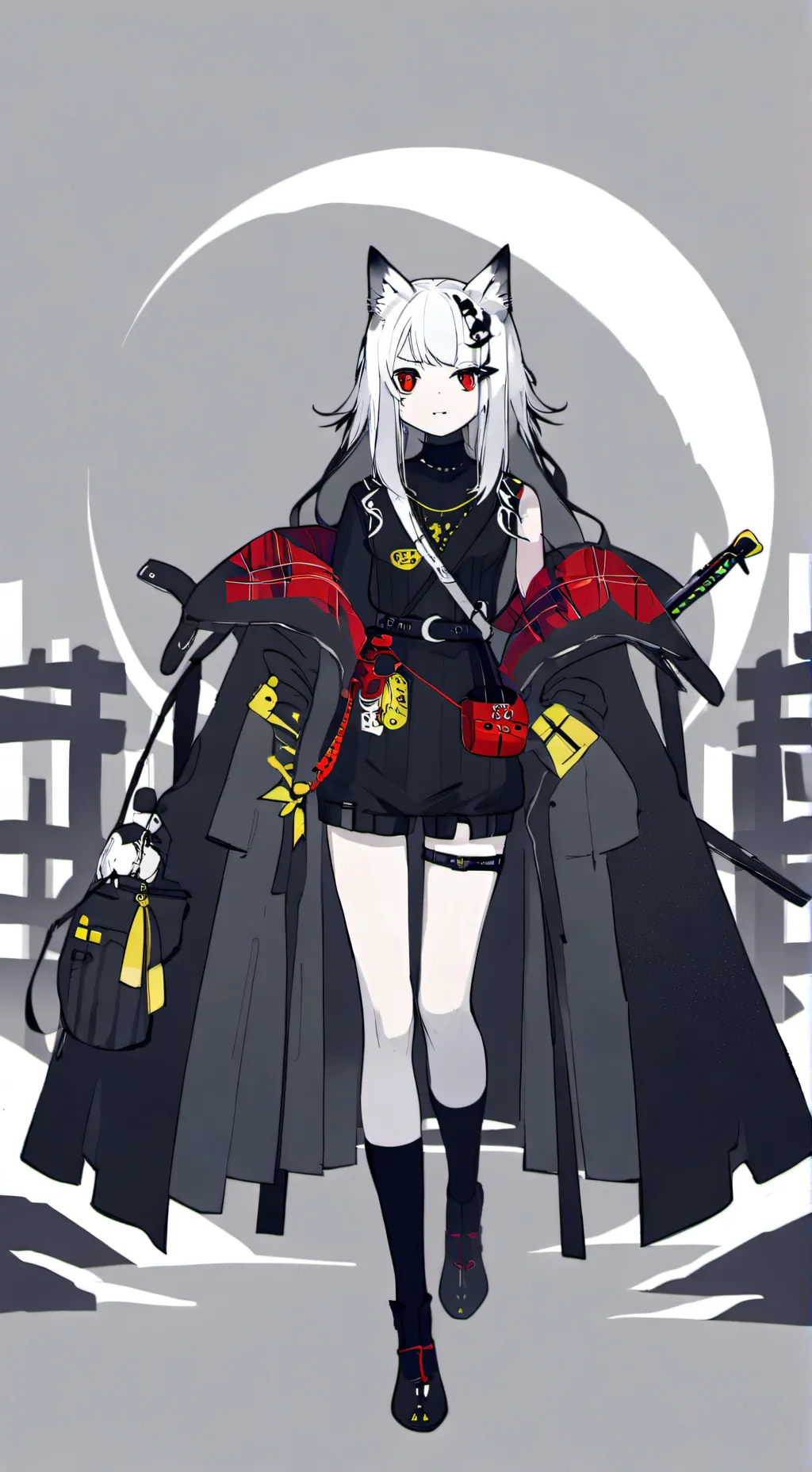 ai character: neko  background