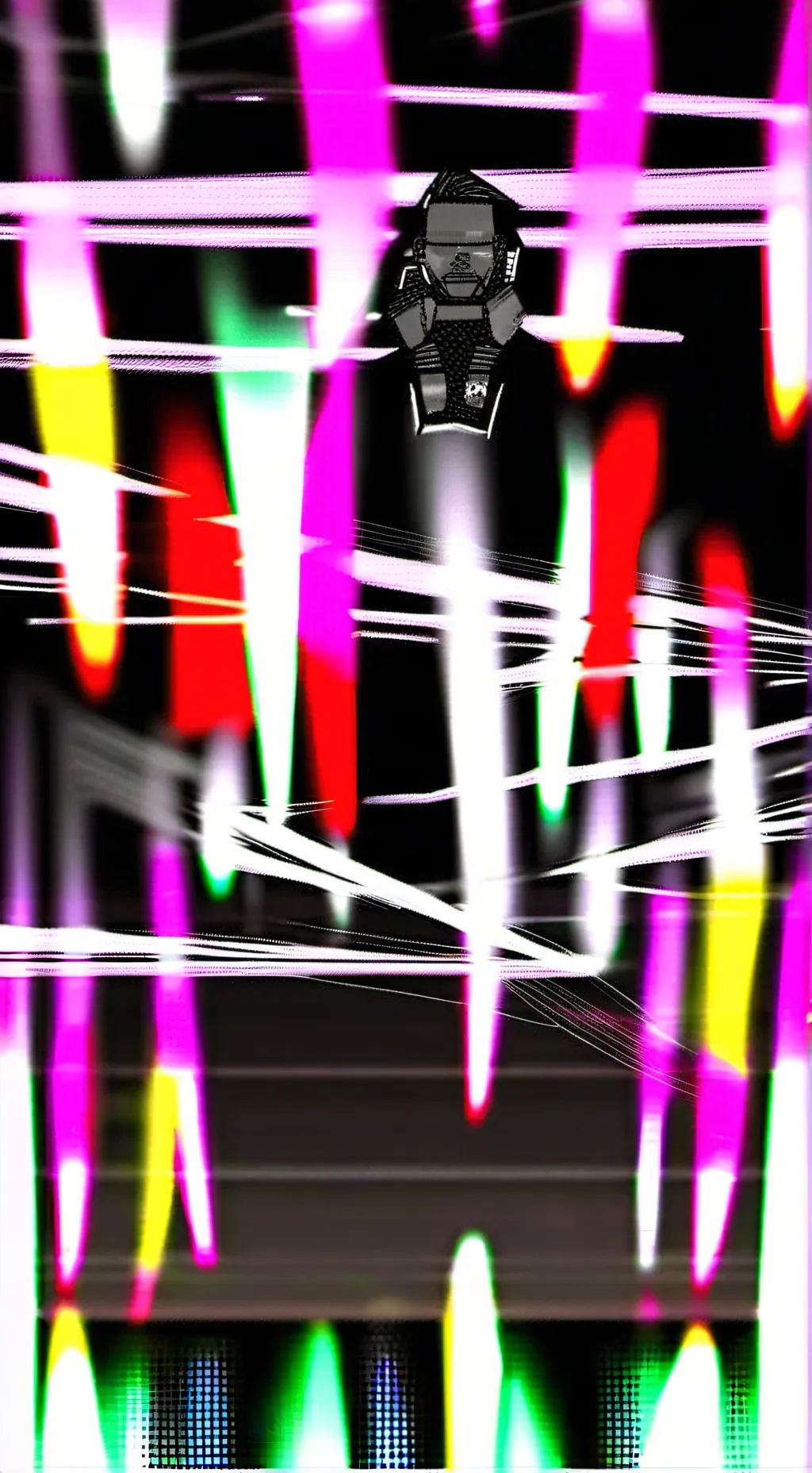 ai character: GL1TCHM4T3xCH4RL1E background