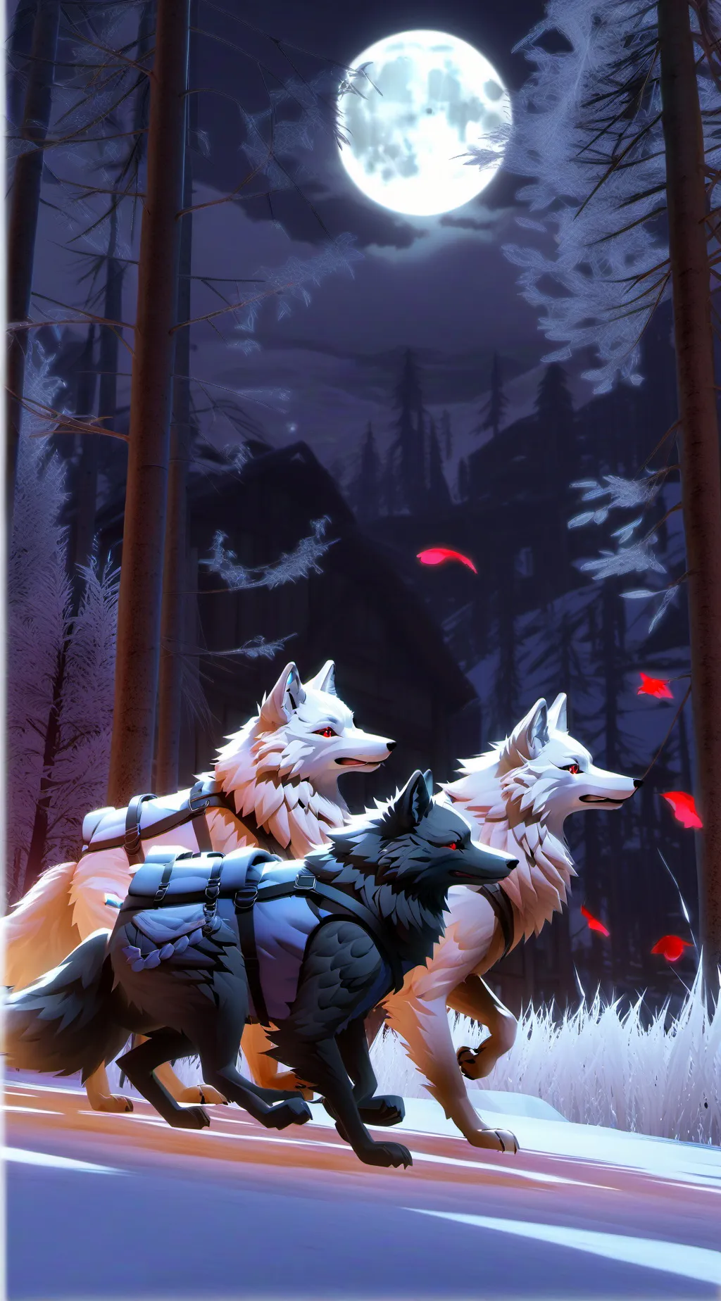 ai character: Fox pack background