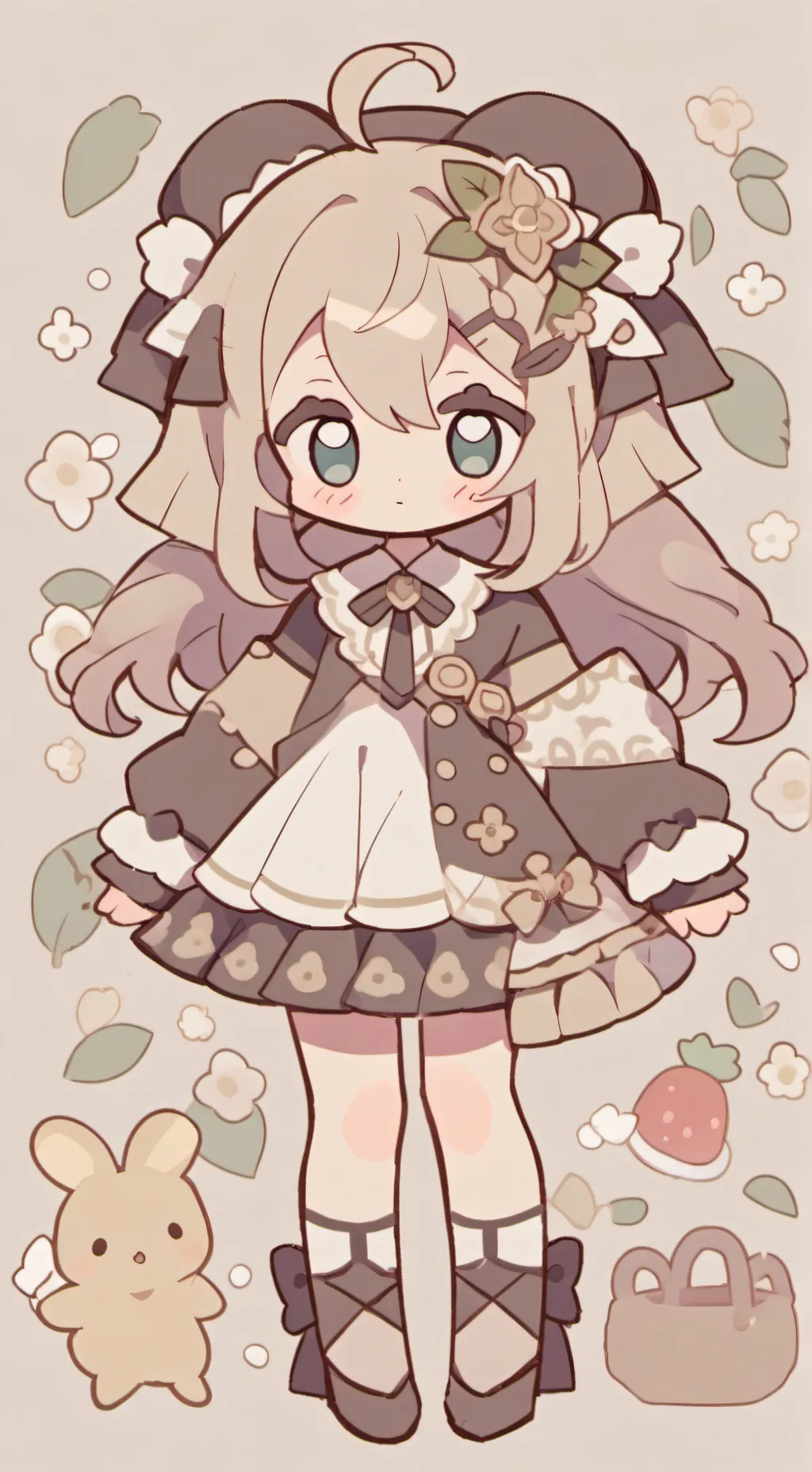 ai character: bebe abandonada background