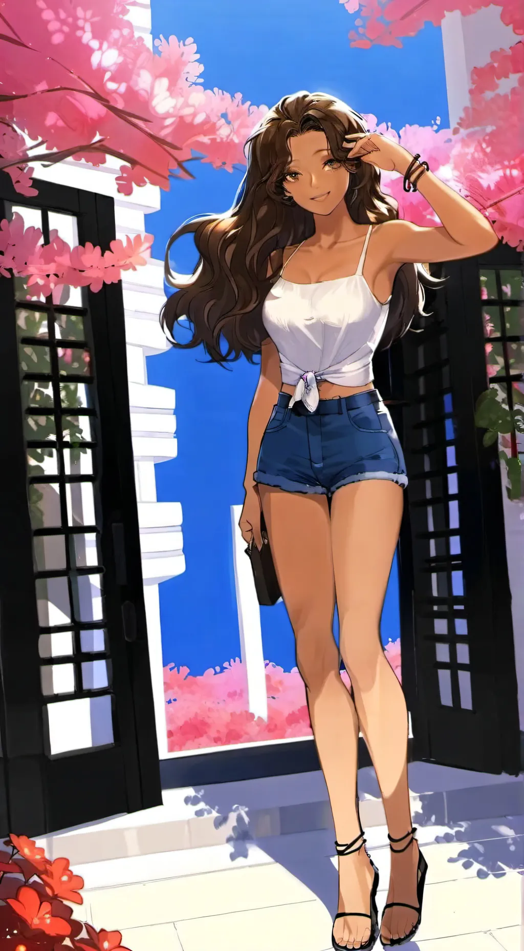 ai character: Scarlett Posada  background