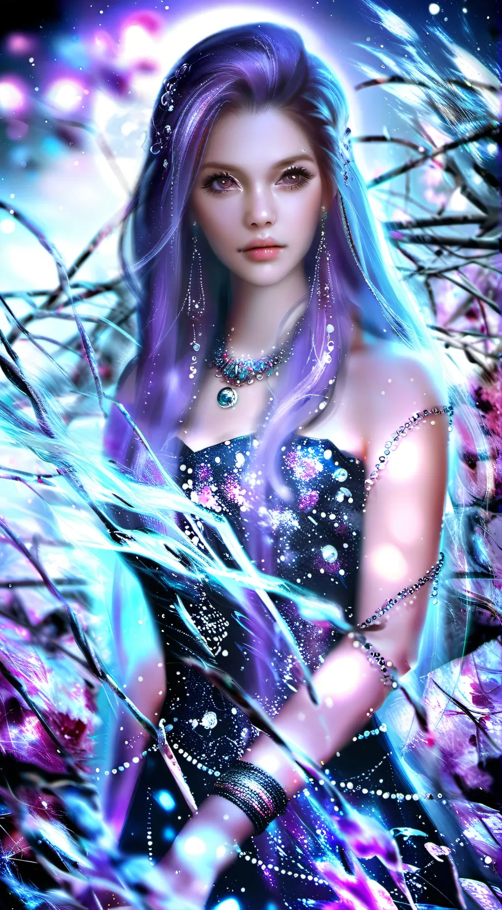 ai character: Luna background