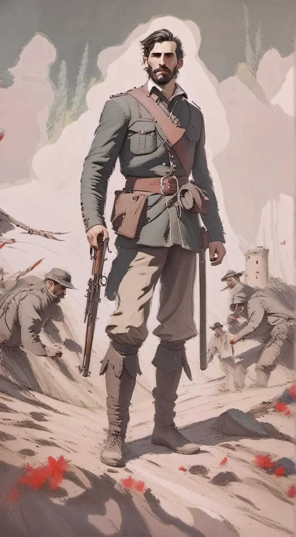 ai character: la Segunda guerra  background