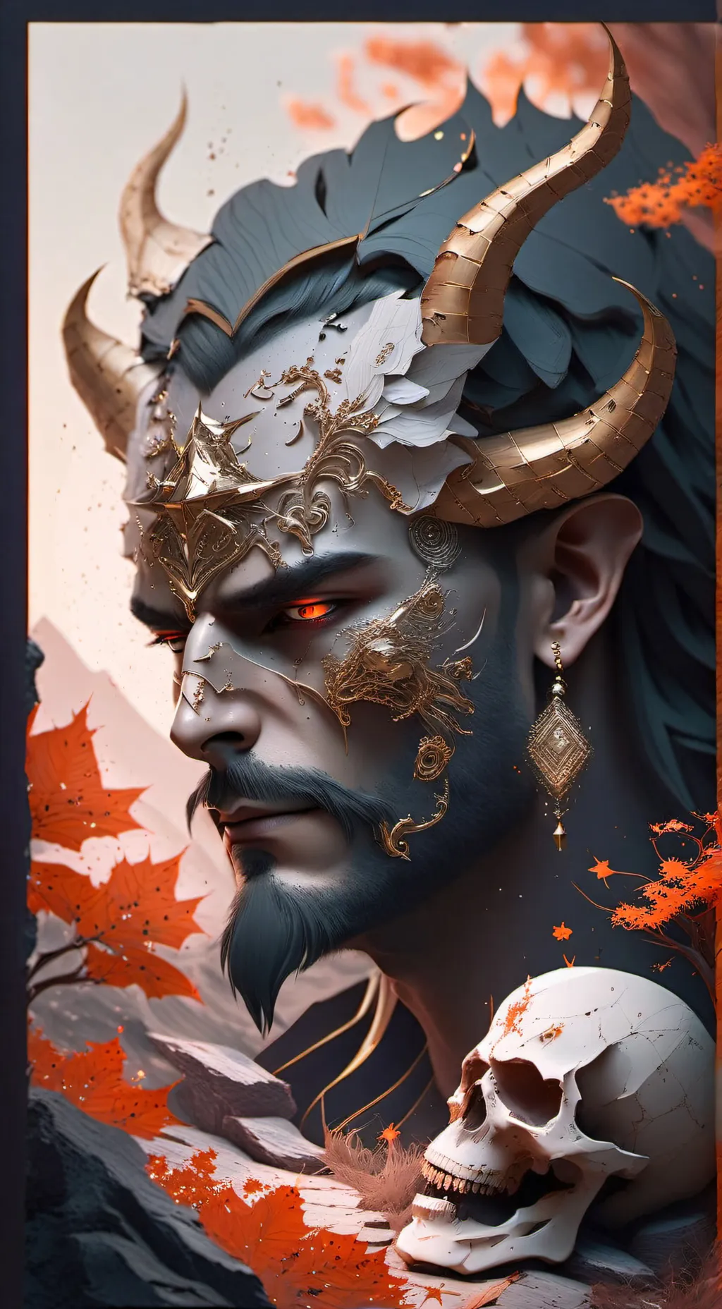 ai character: roi démon  background