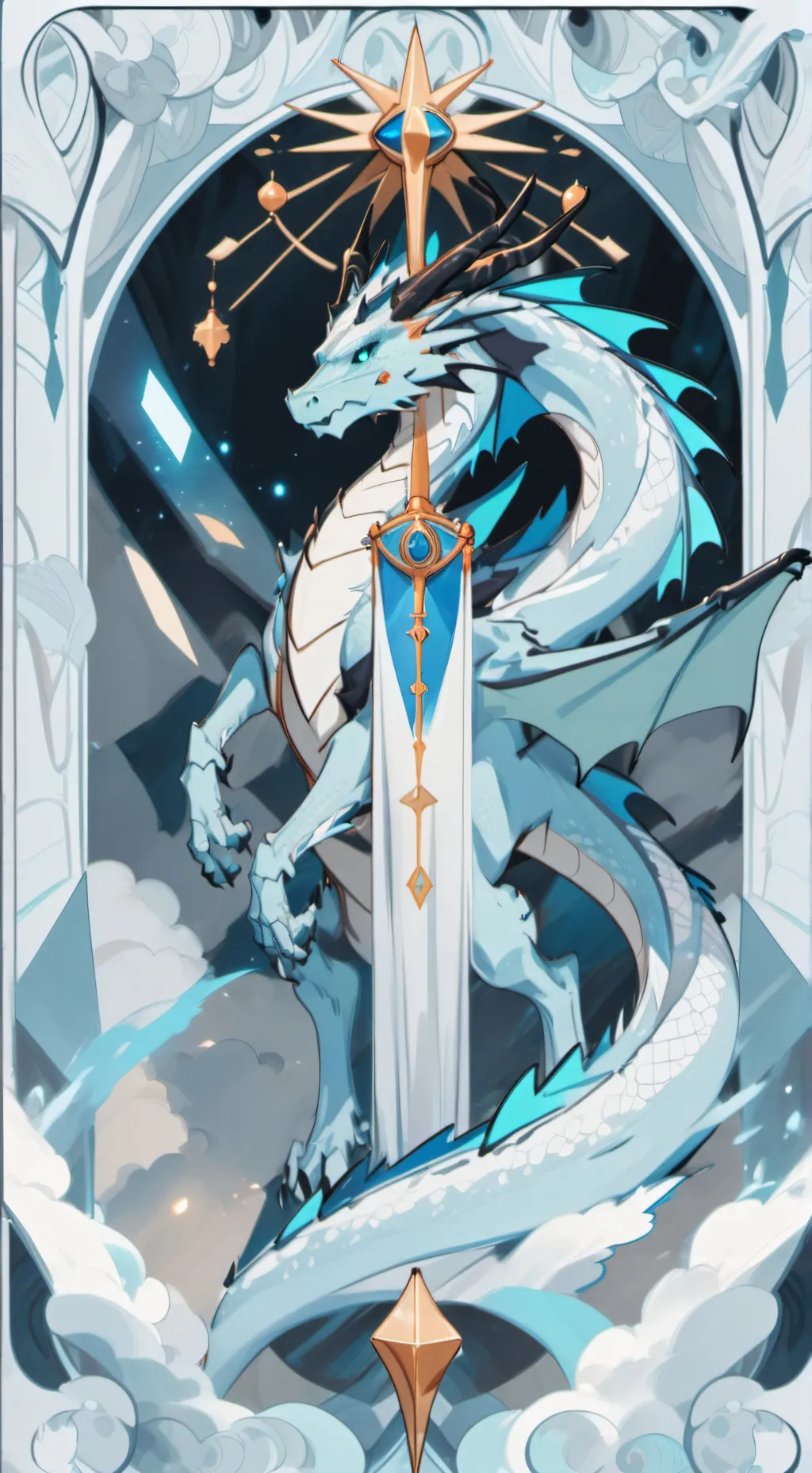 ai character: water wing background