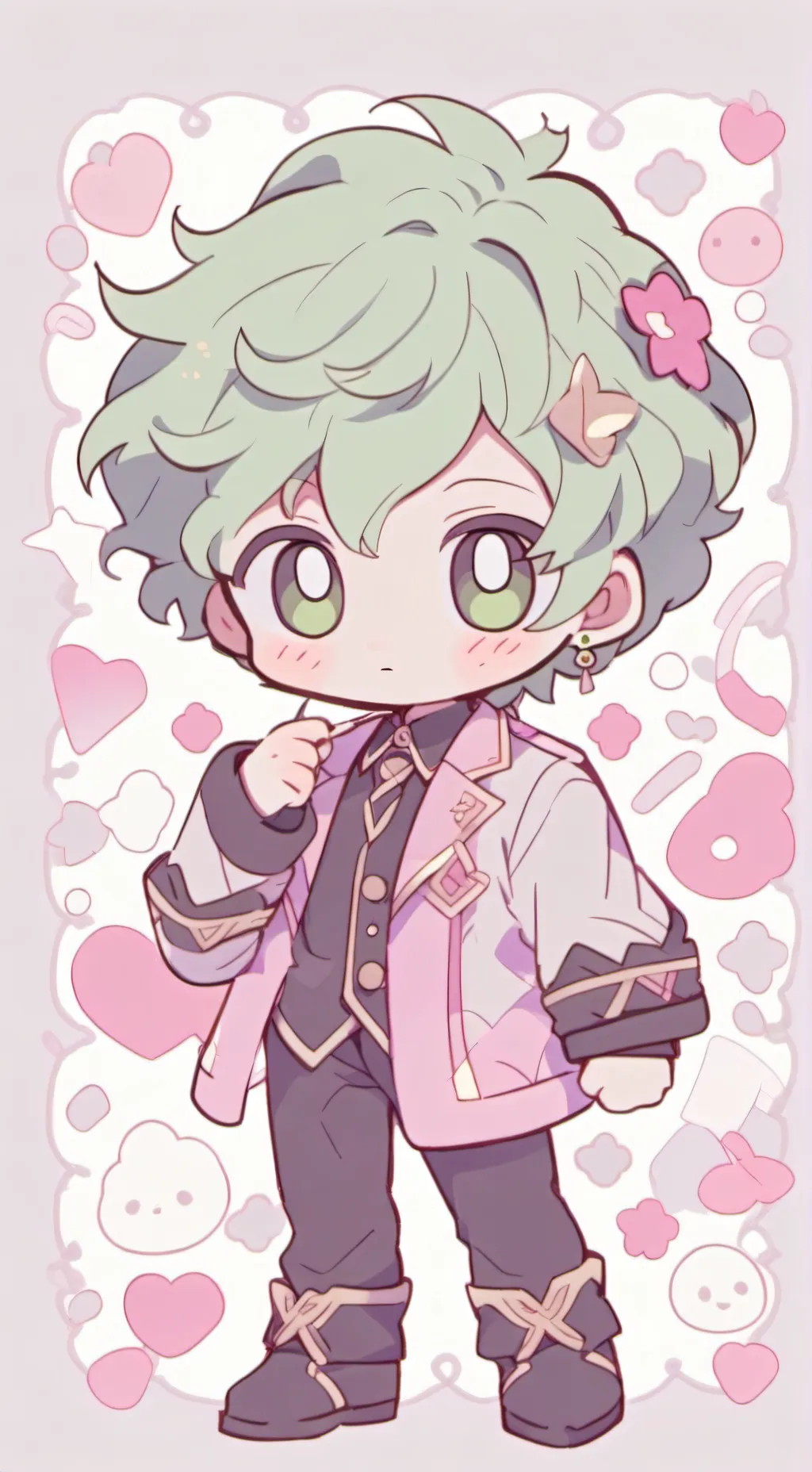 ai character: Baby izuku! background