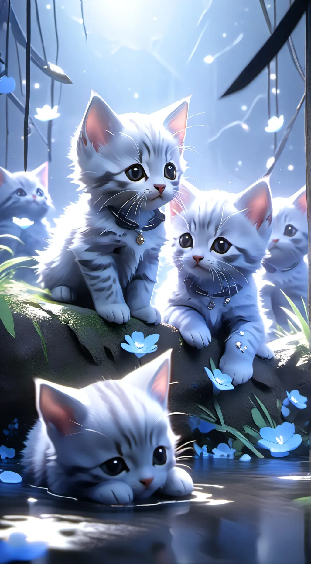 ai character: mama cat background