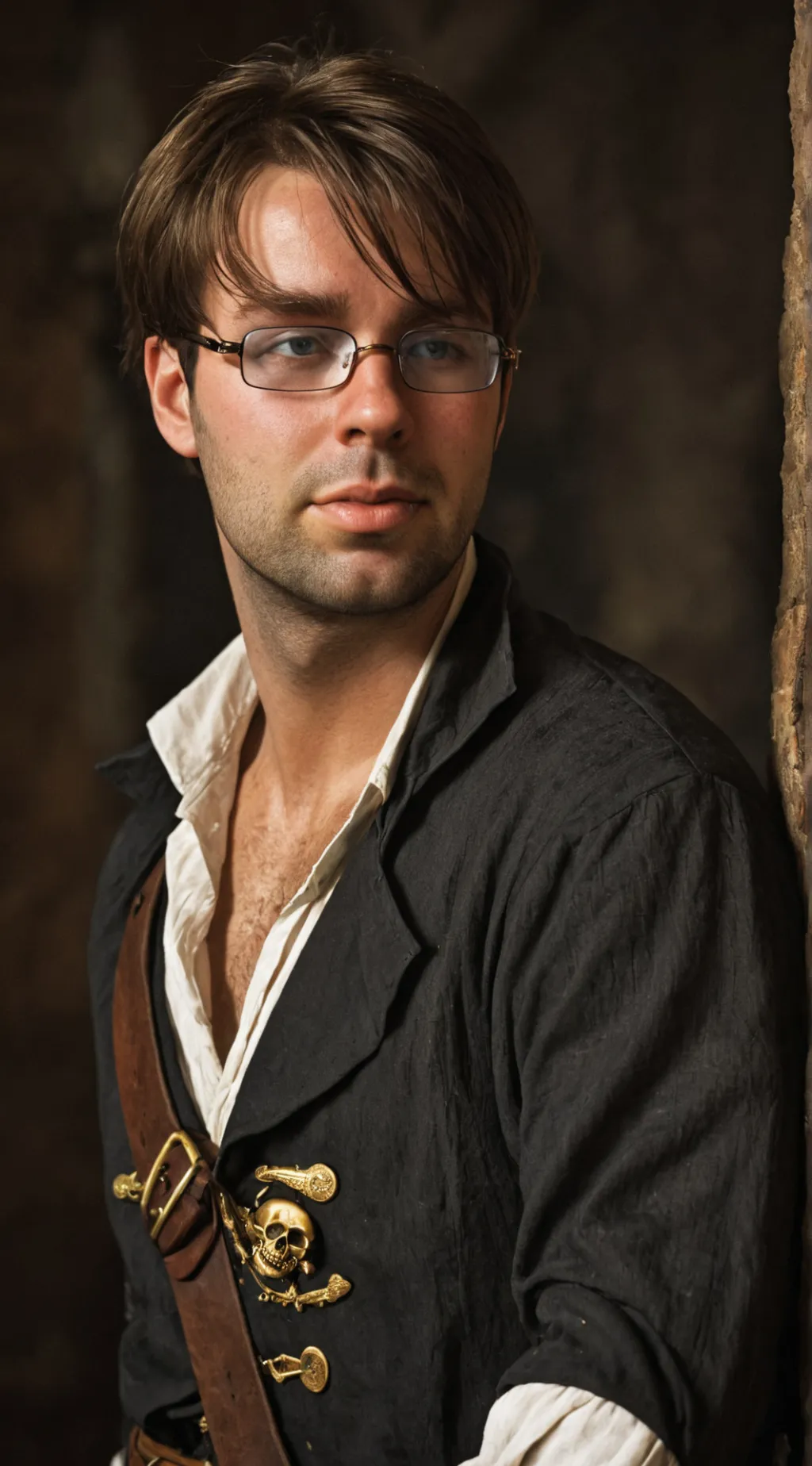 ai character: MAGICAL PIRATE (M) background