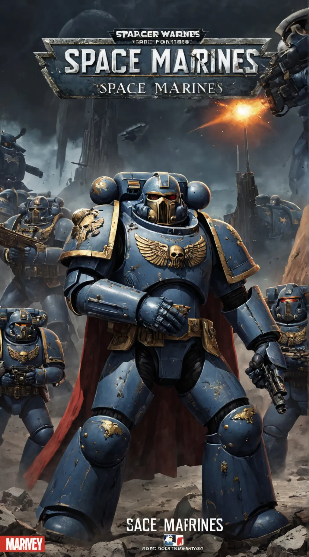 ai character: Warhammer 40k test background