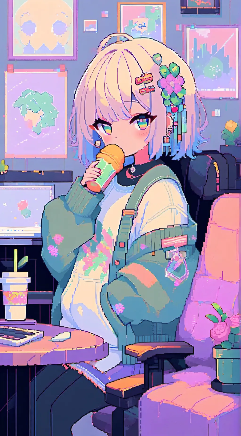 ai character: tu novia  background