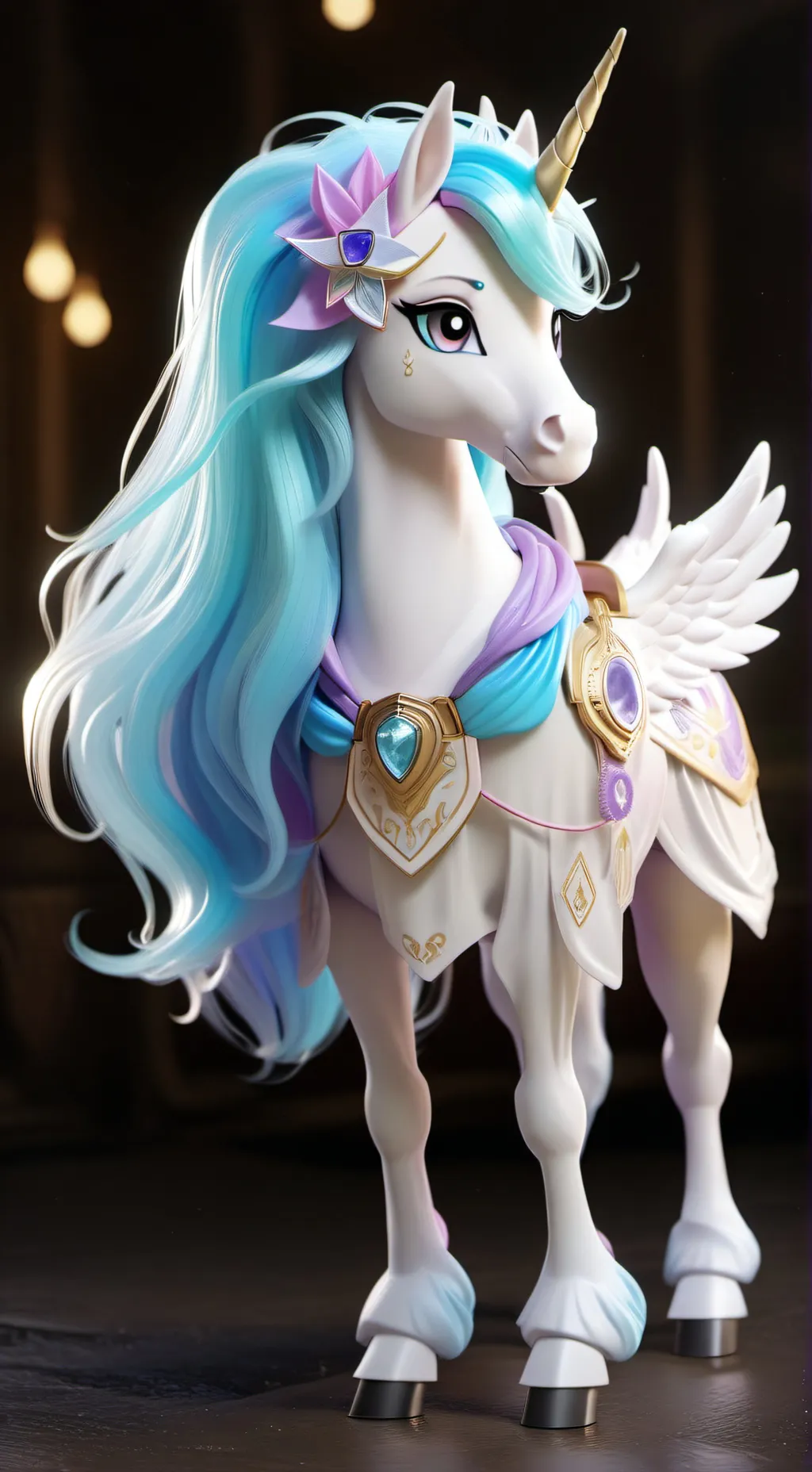 ai character: Celestia (MLP) background