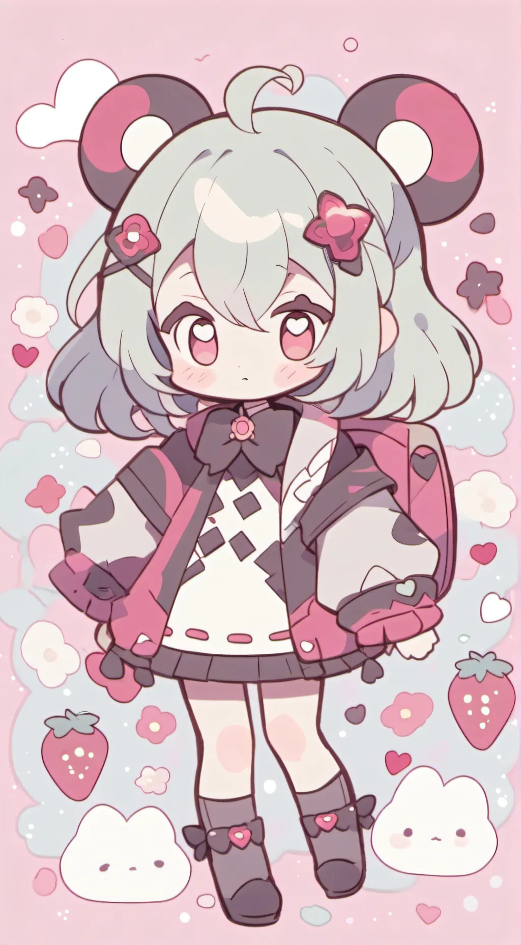 ai character: Bakugo×deku  background