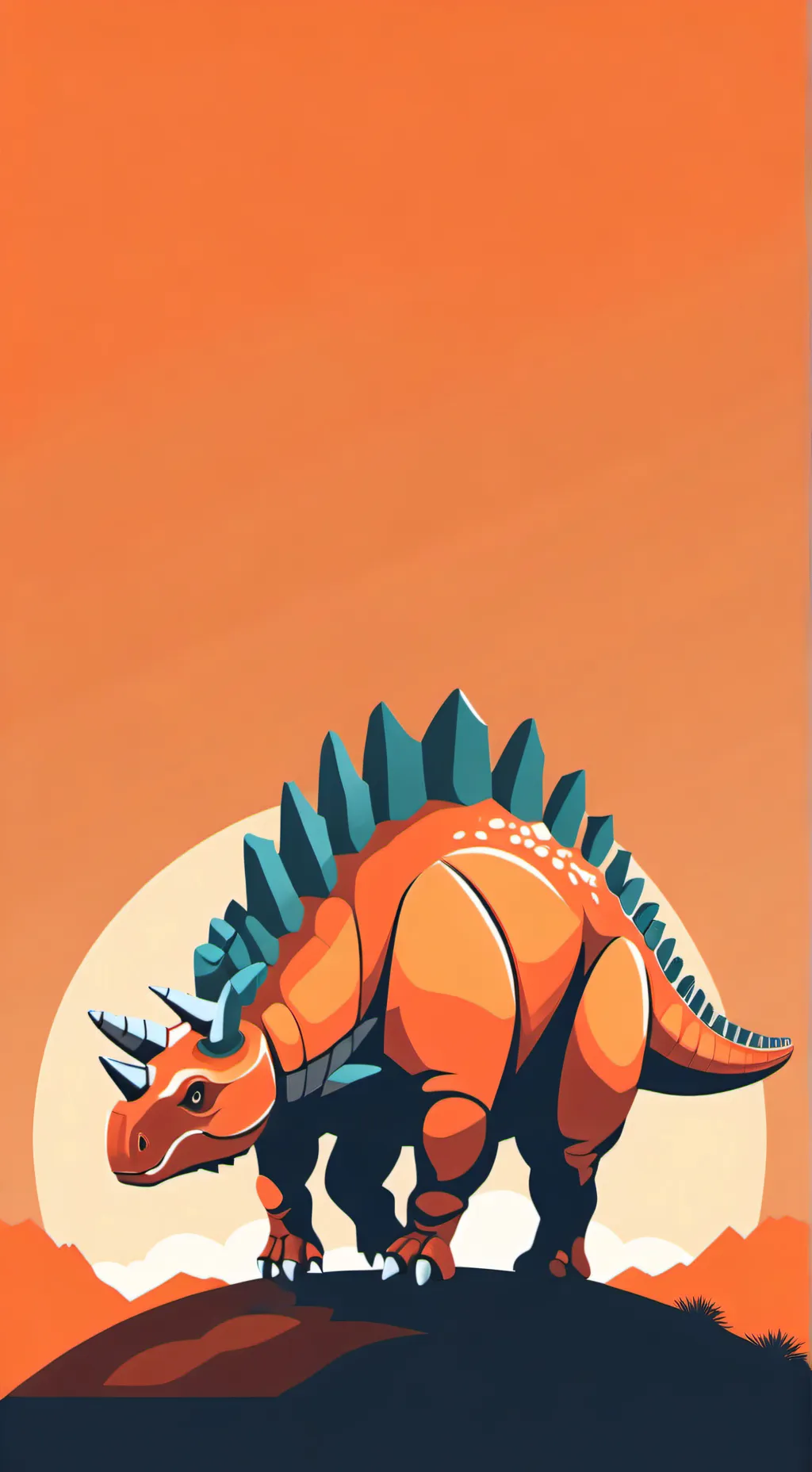 ai character: stegosaurus background