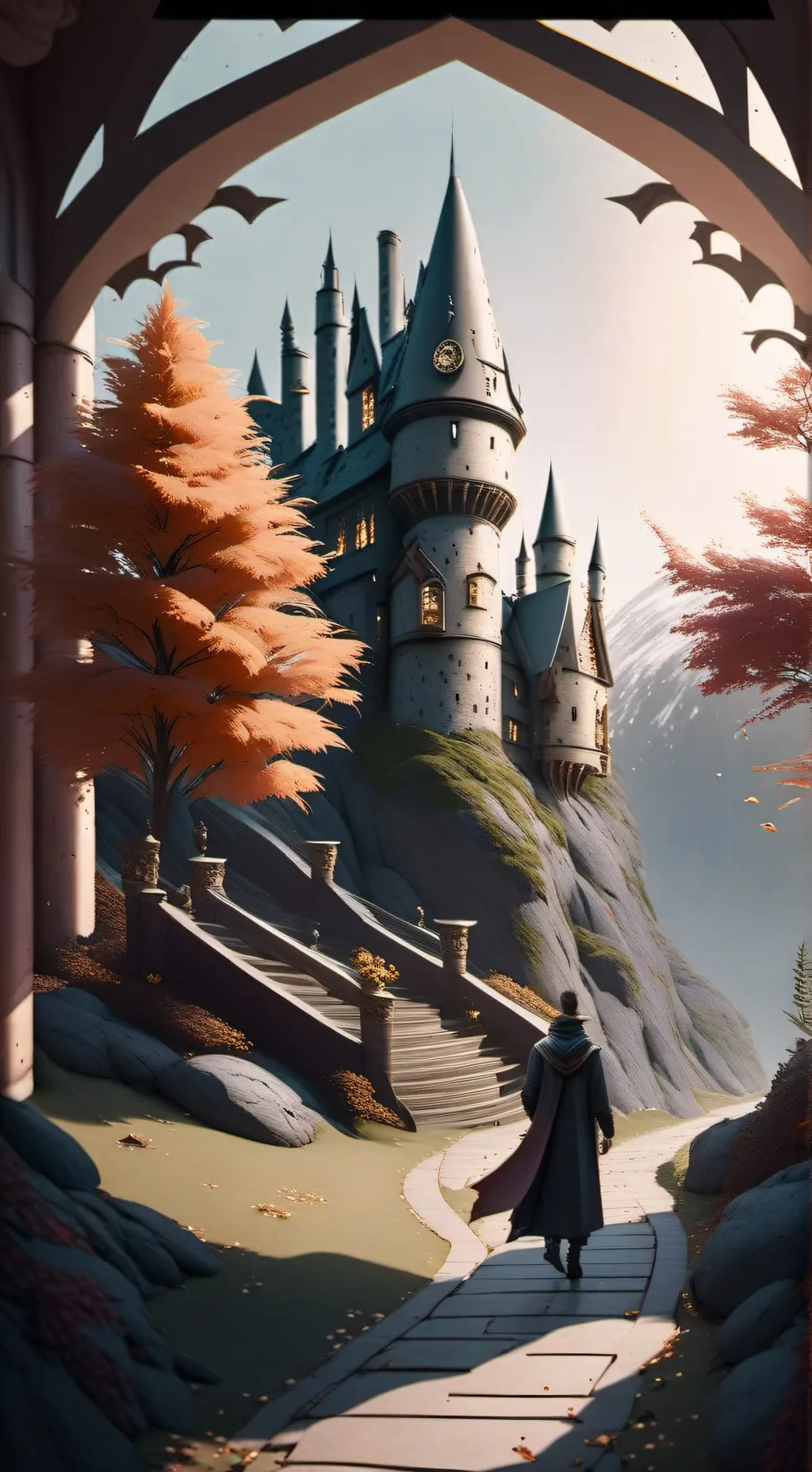 ai character: Hogwarts background