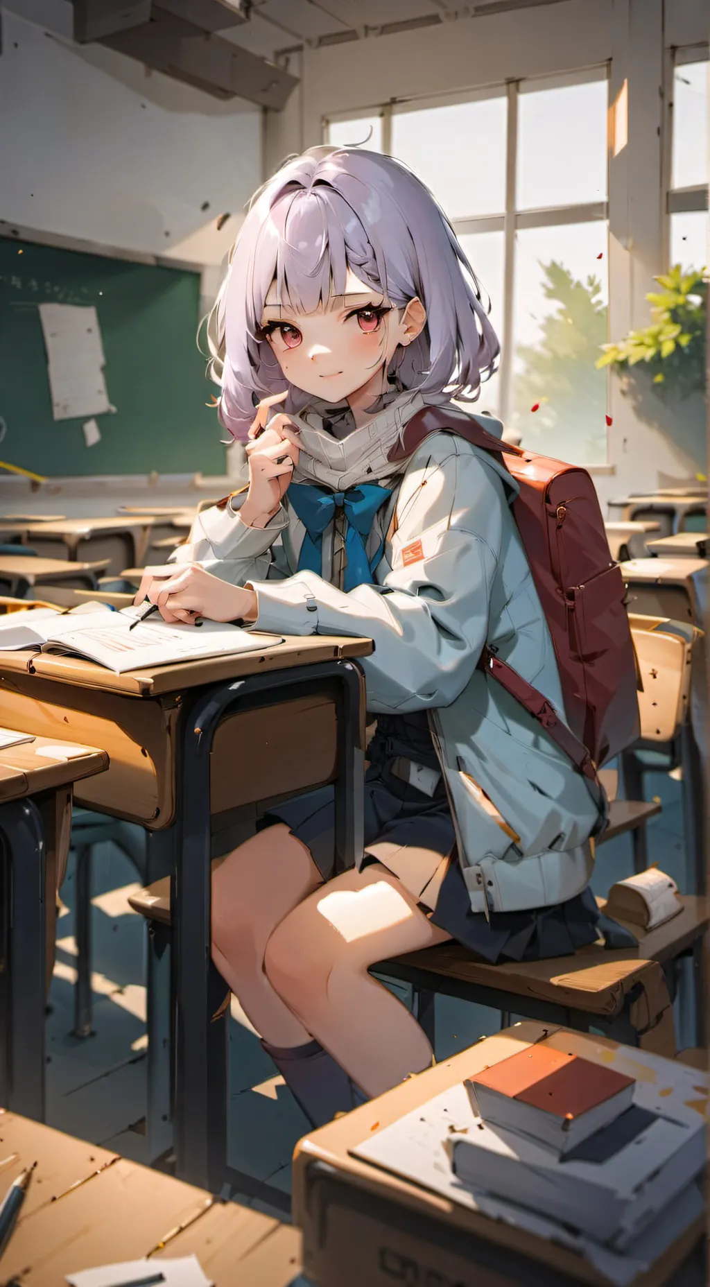 ai character: Mha anime series background