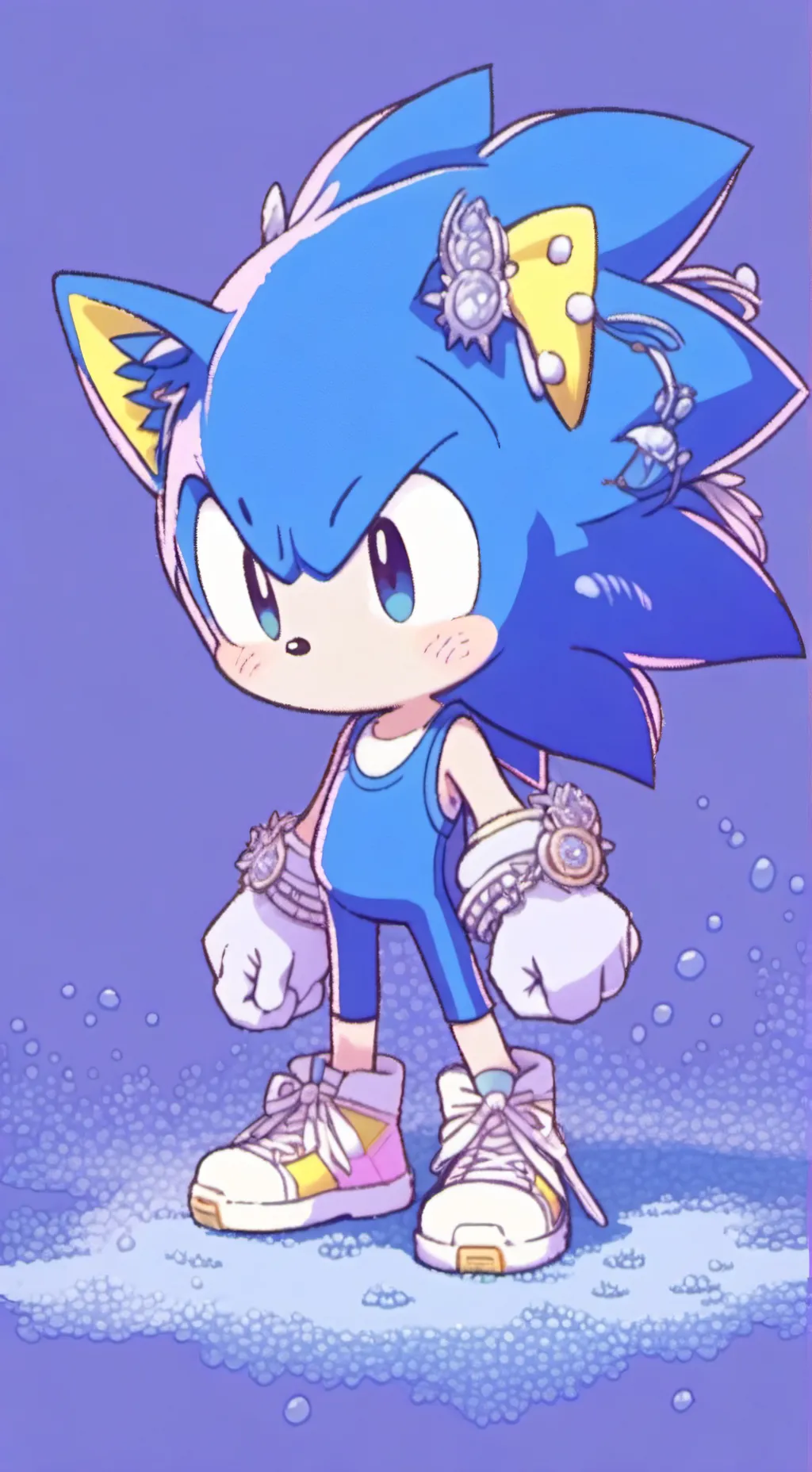 ai character: sonic en erizo background