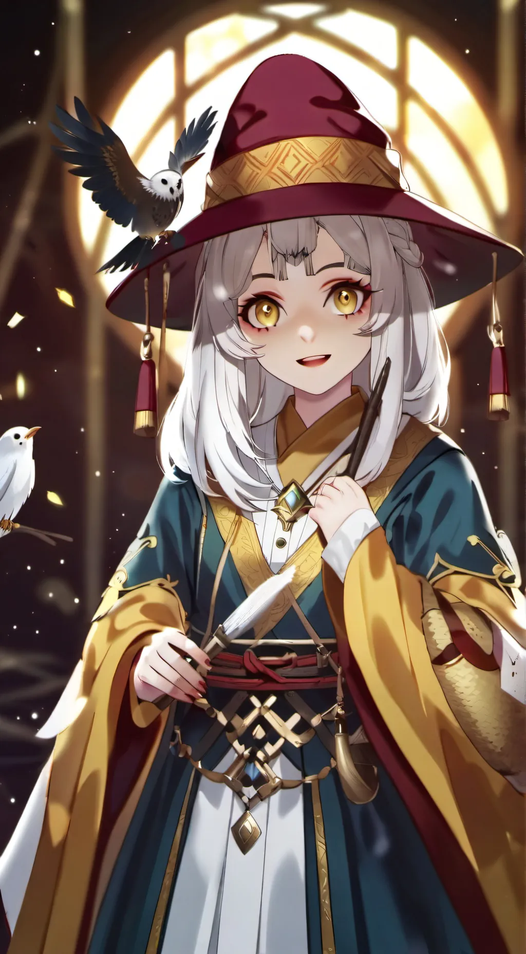 ai character: Maria Bernhardt  background