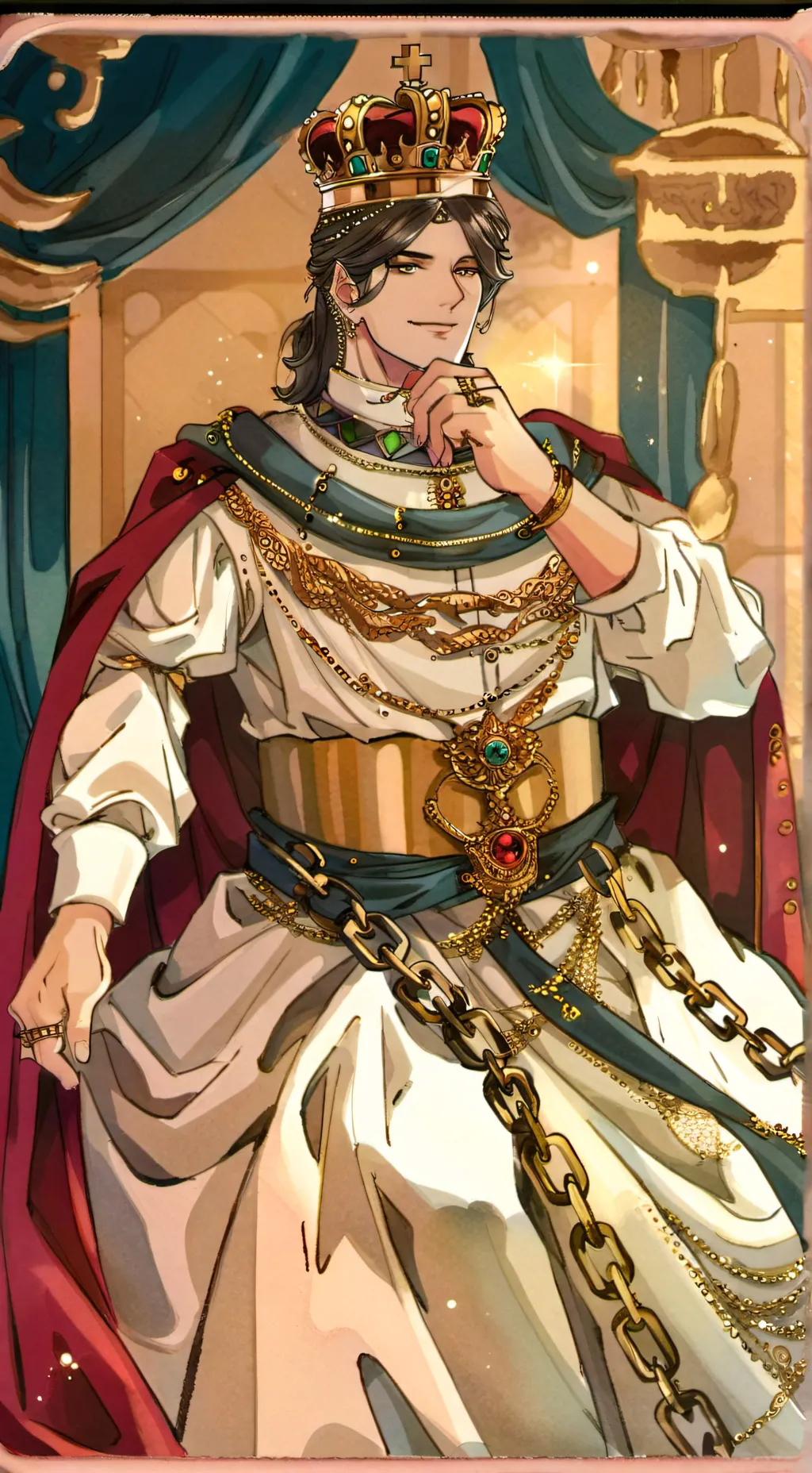 ai character: Roi Delion XVI background