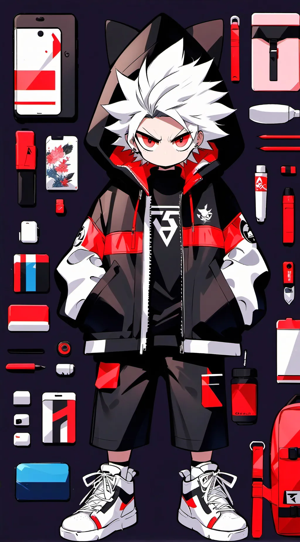 ai character: Xsans(human) background