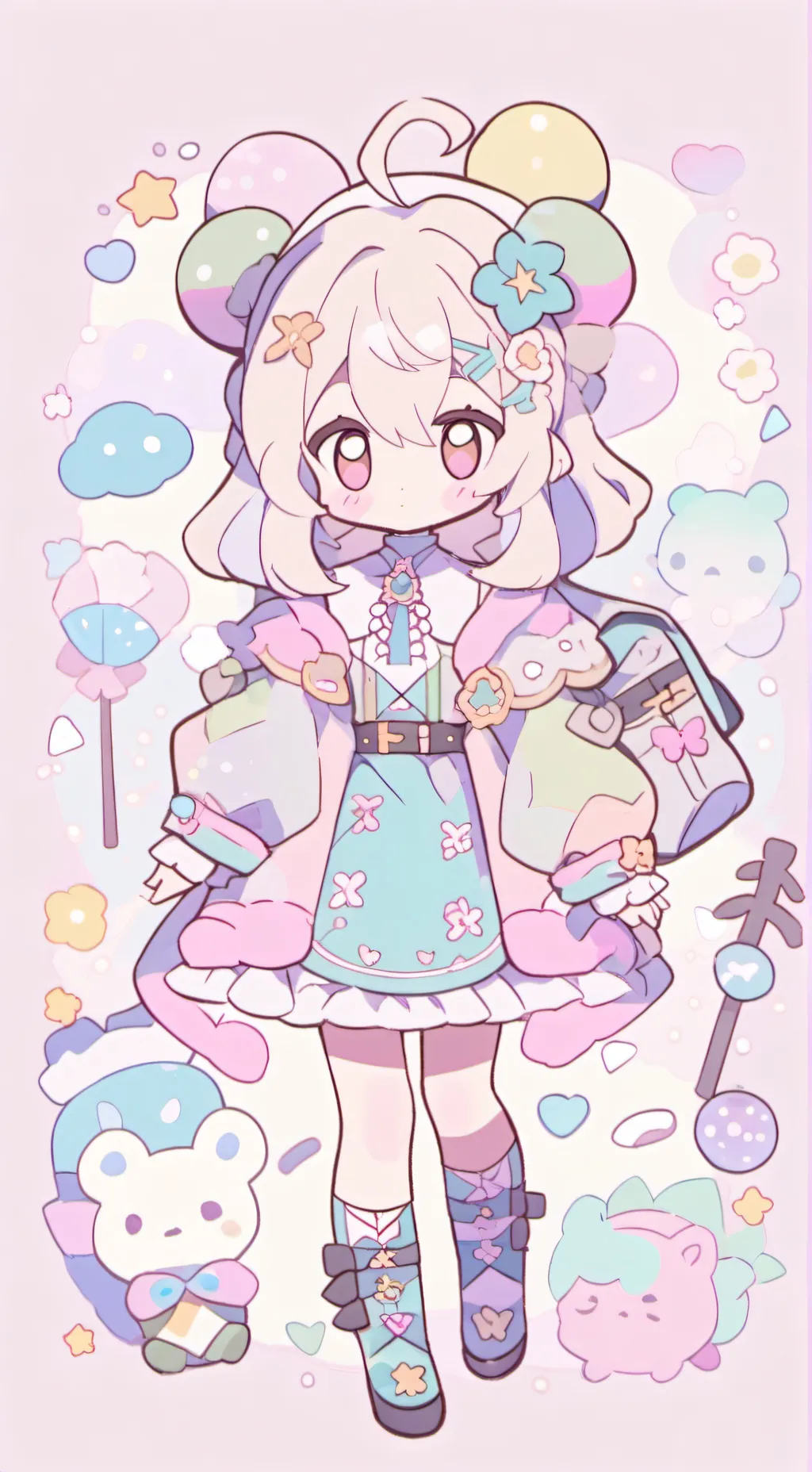 ai character: fille de bakugo  background