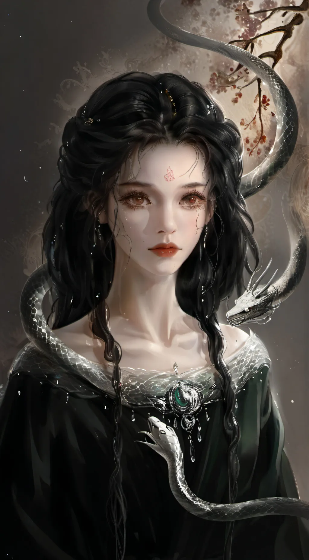 ai character: snake background