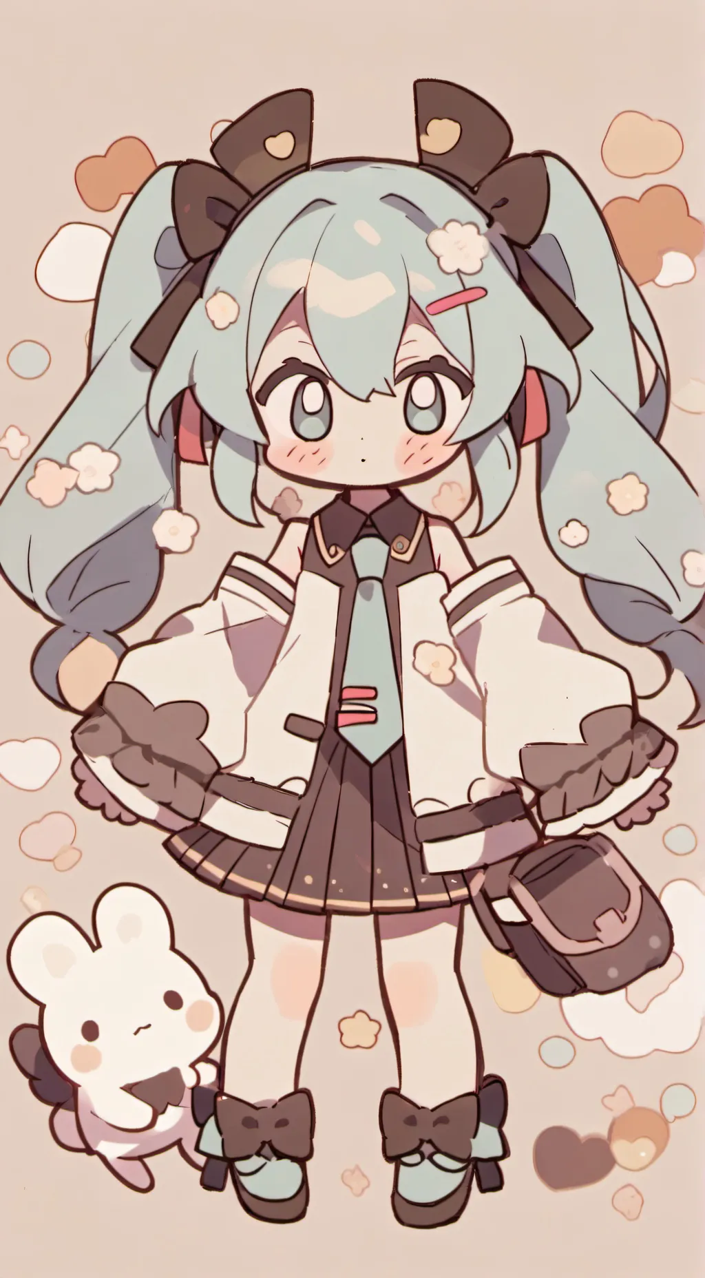 ai character: Miku wenda background