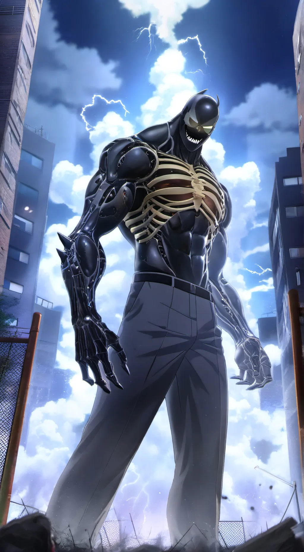 ai character: Sludge-Monster  background