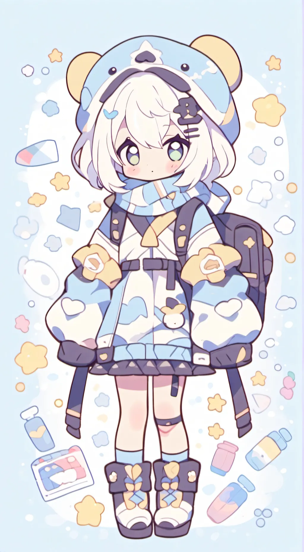 ai character: ✨THE COOLKID OC✨ background