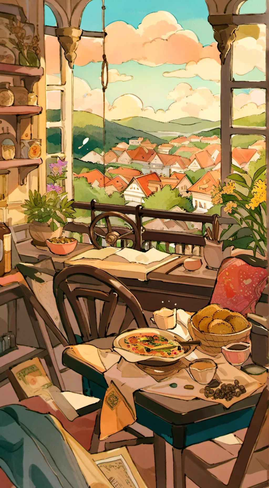 ai character: ZS Highschool Au! background