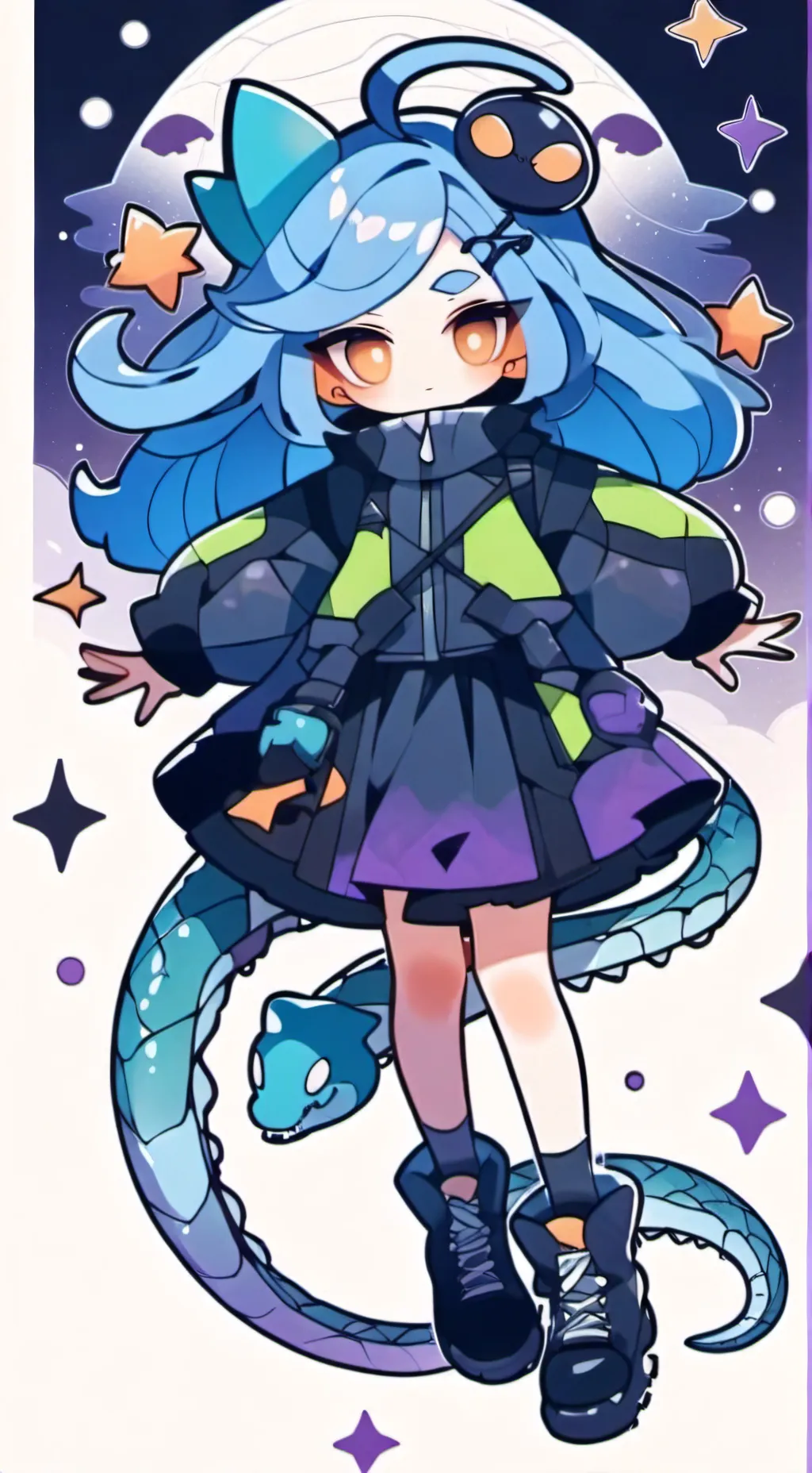 ai character: Alien land background