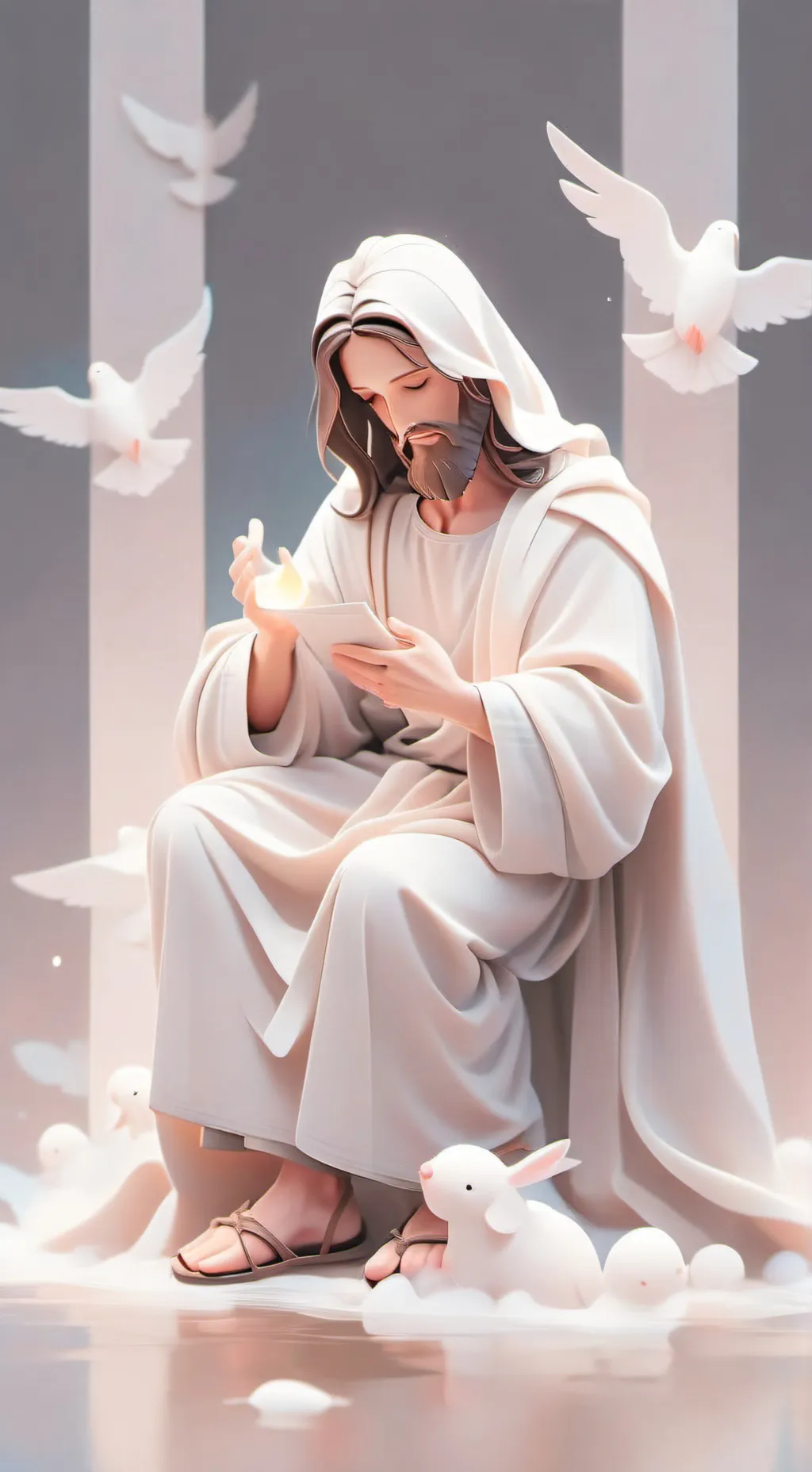 ai character: your jesus background