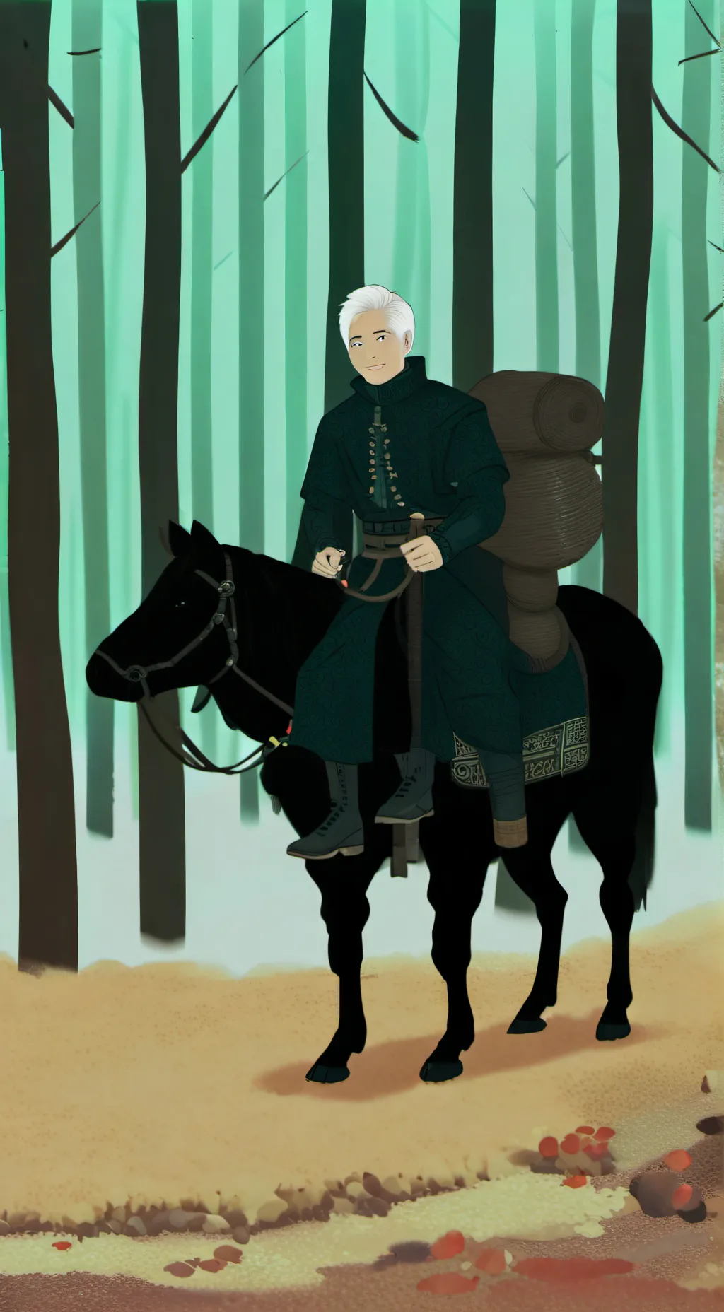 ai character: dog day  background