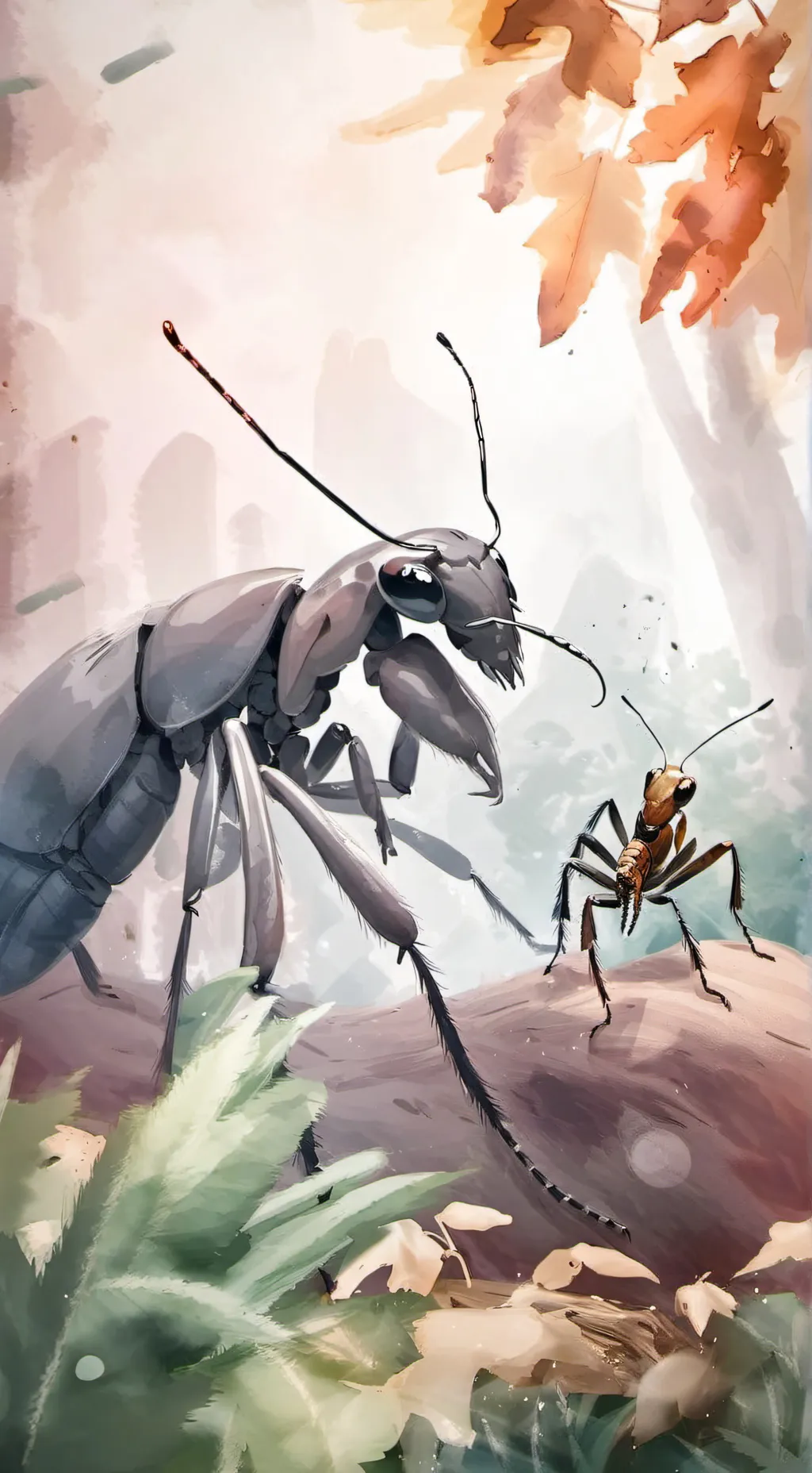 ai character: mantis background