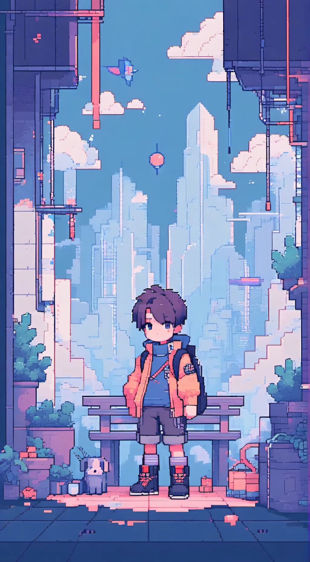 ai character: челендж background