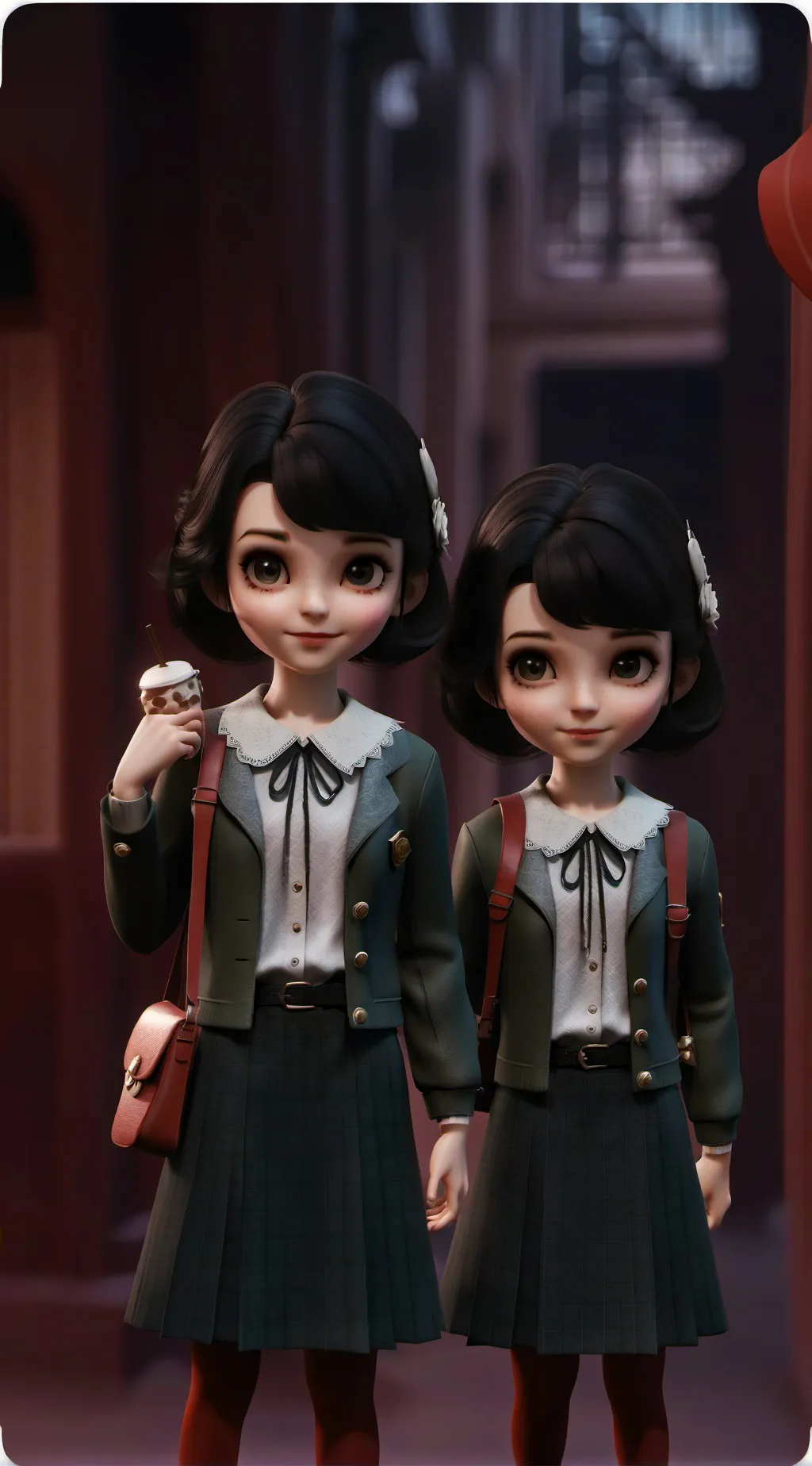 ai character: Lexi and Lexie background