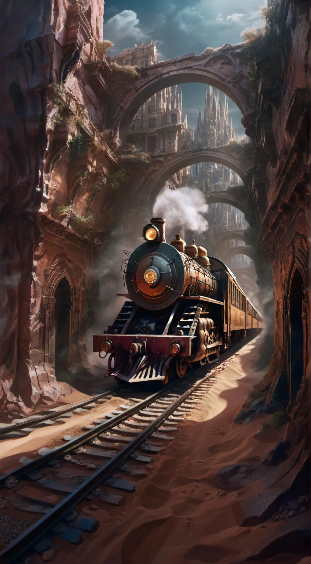 ai character: CRK x dead rails background