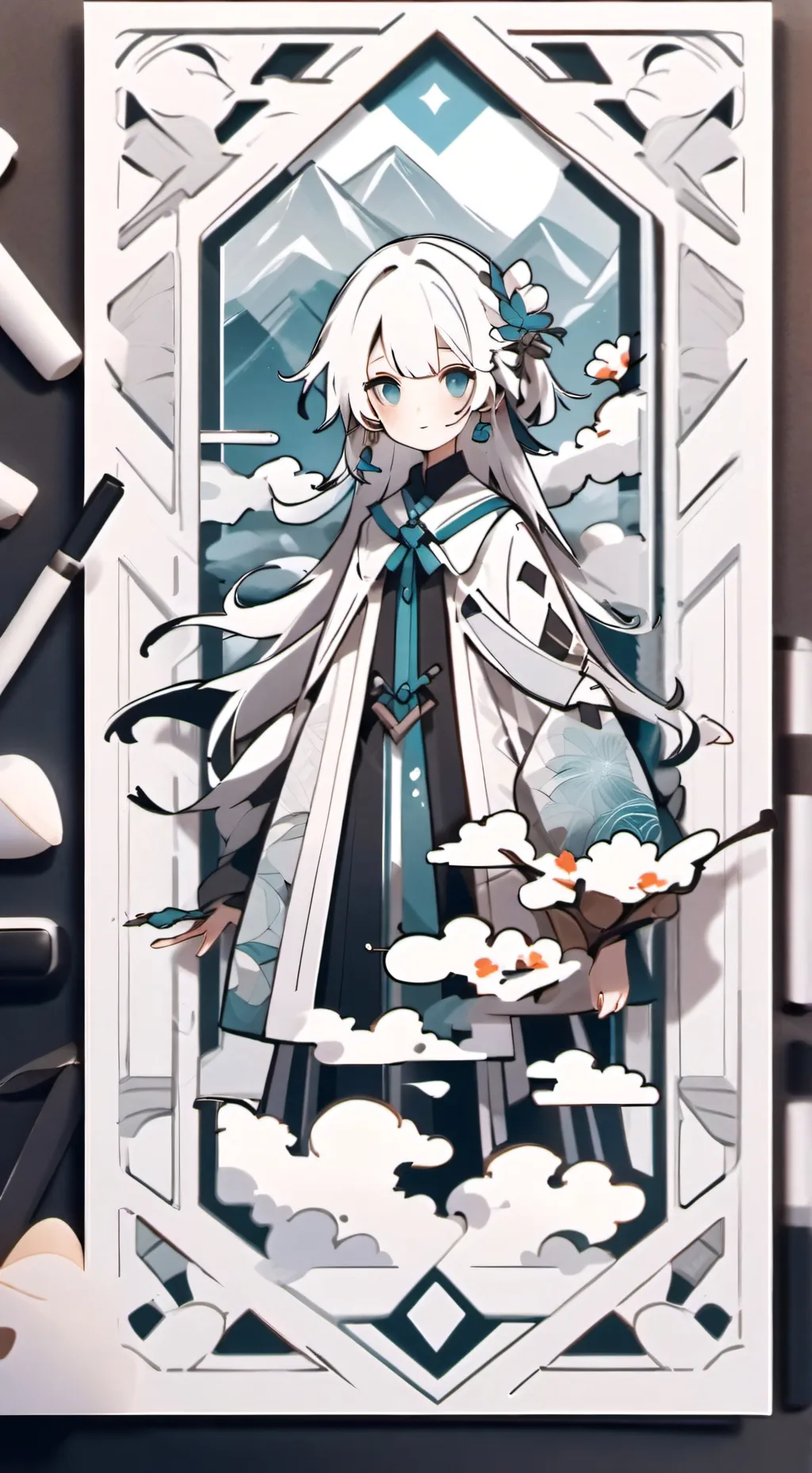 ai character: oc's world freaky background