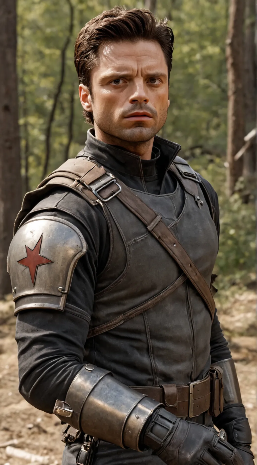 ai character: Bucky Barnes background