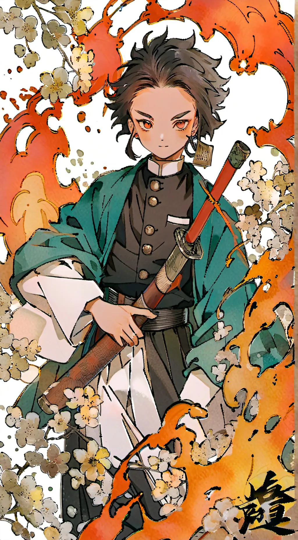 ai character: kny+yorrichi background