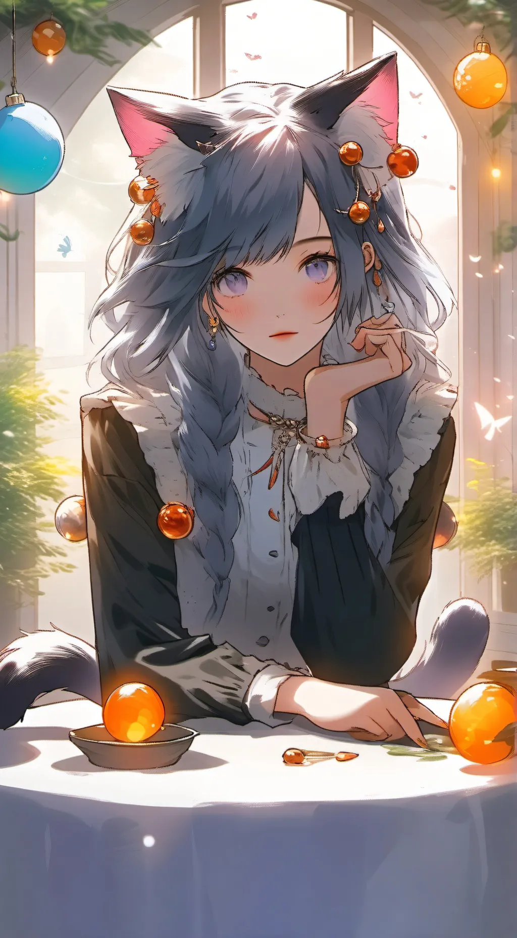 ai character: Sad Spot Spirit background