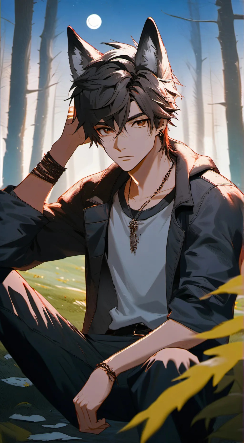 ai character: Nice background